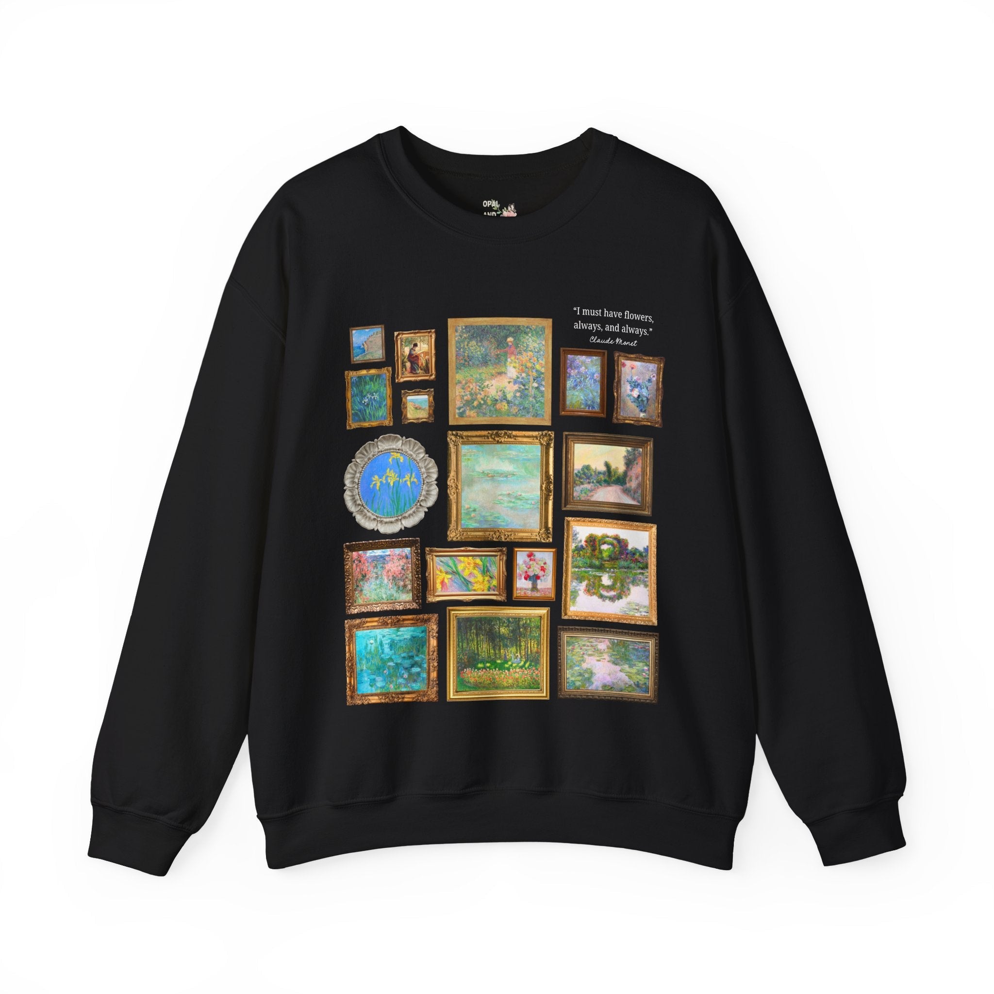 Floral Claude Monet Sweatshirt - Opal and June