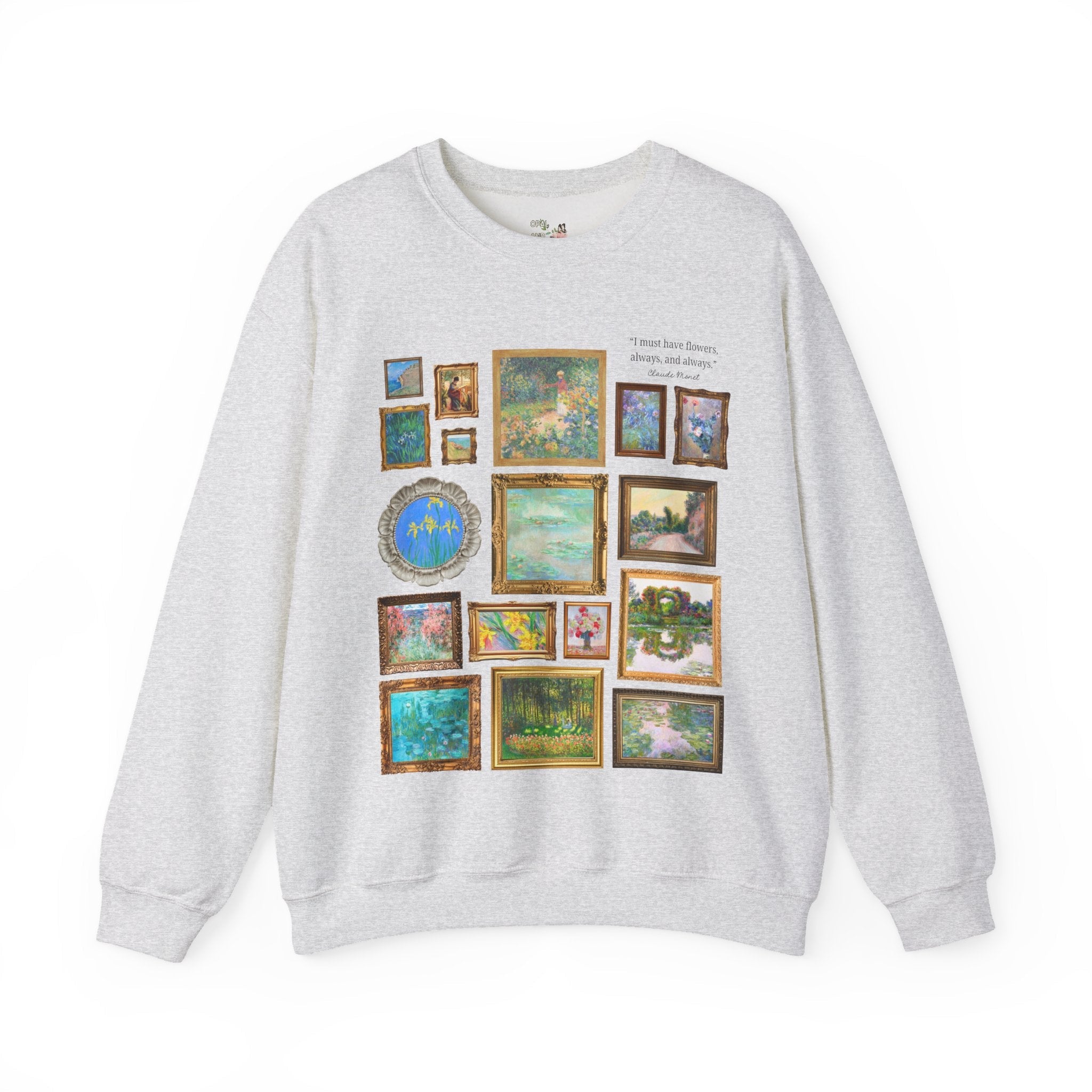 Floral Claude Monet Sweatshirt - Opal and June