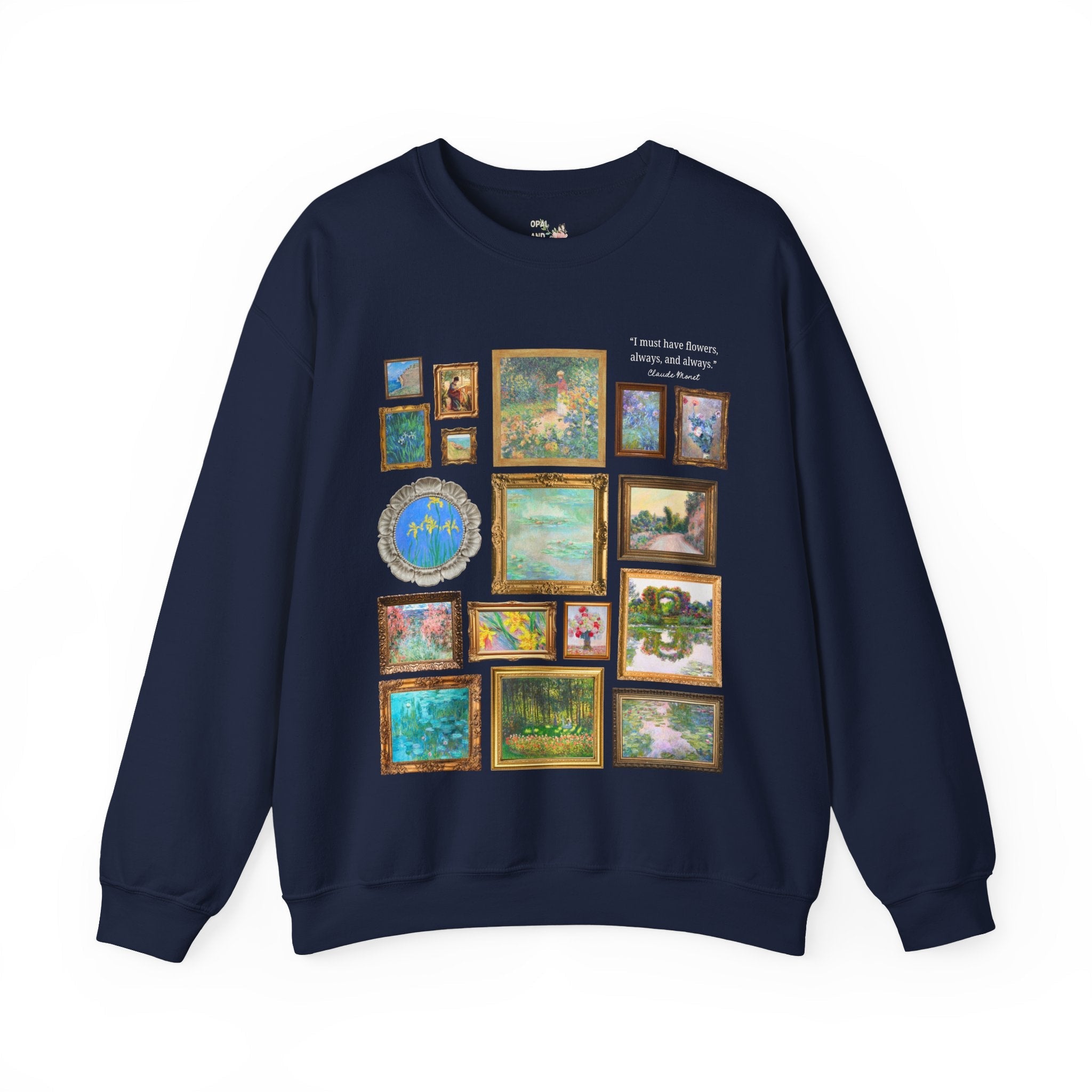 Floral Claude Monet Sweatshirt - Opal and June