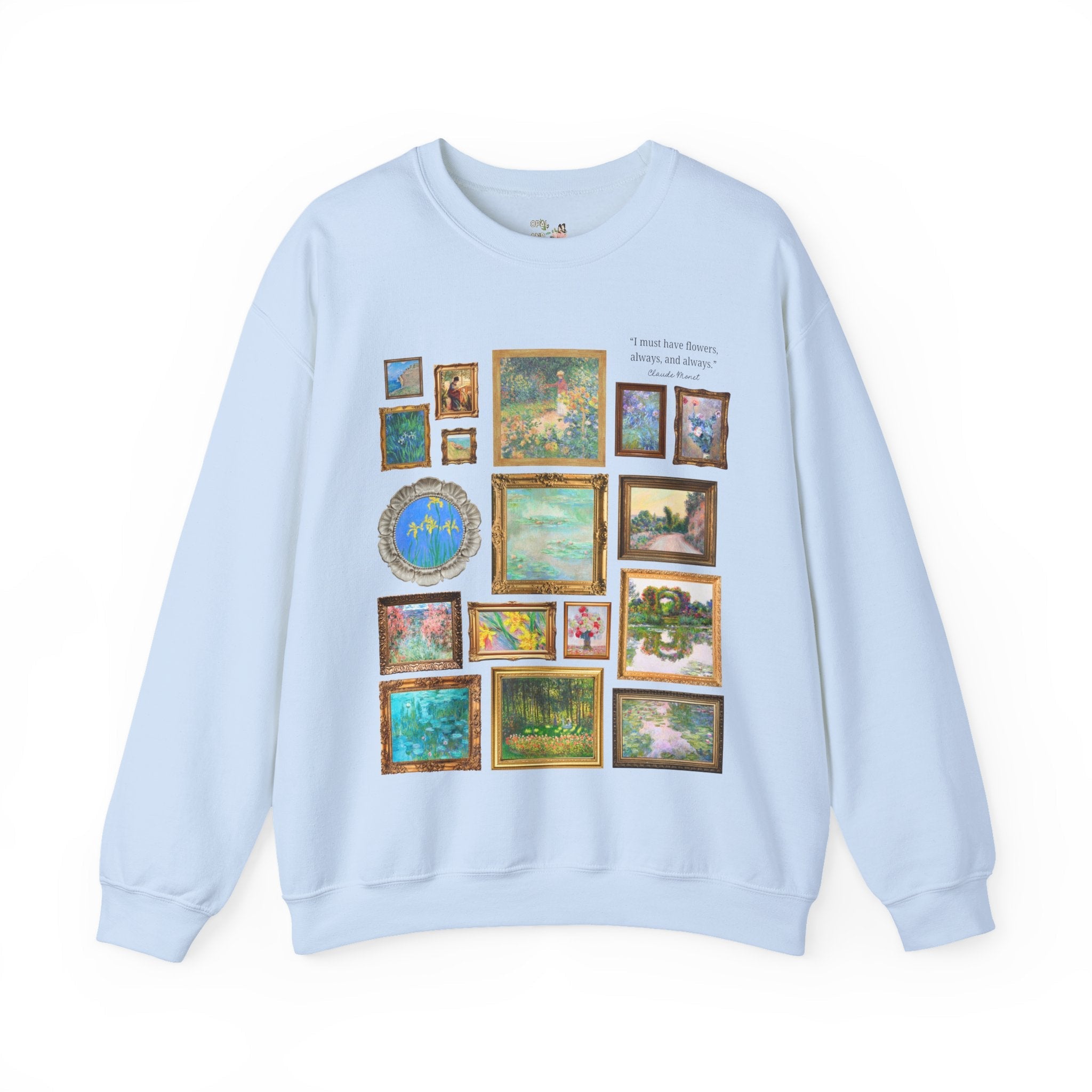 Floral Claude Monet Sweatshirt - Opal and June
