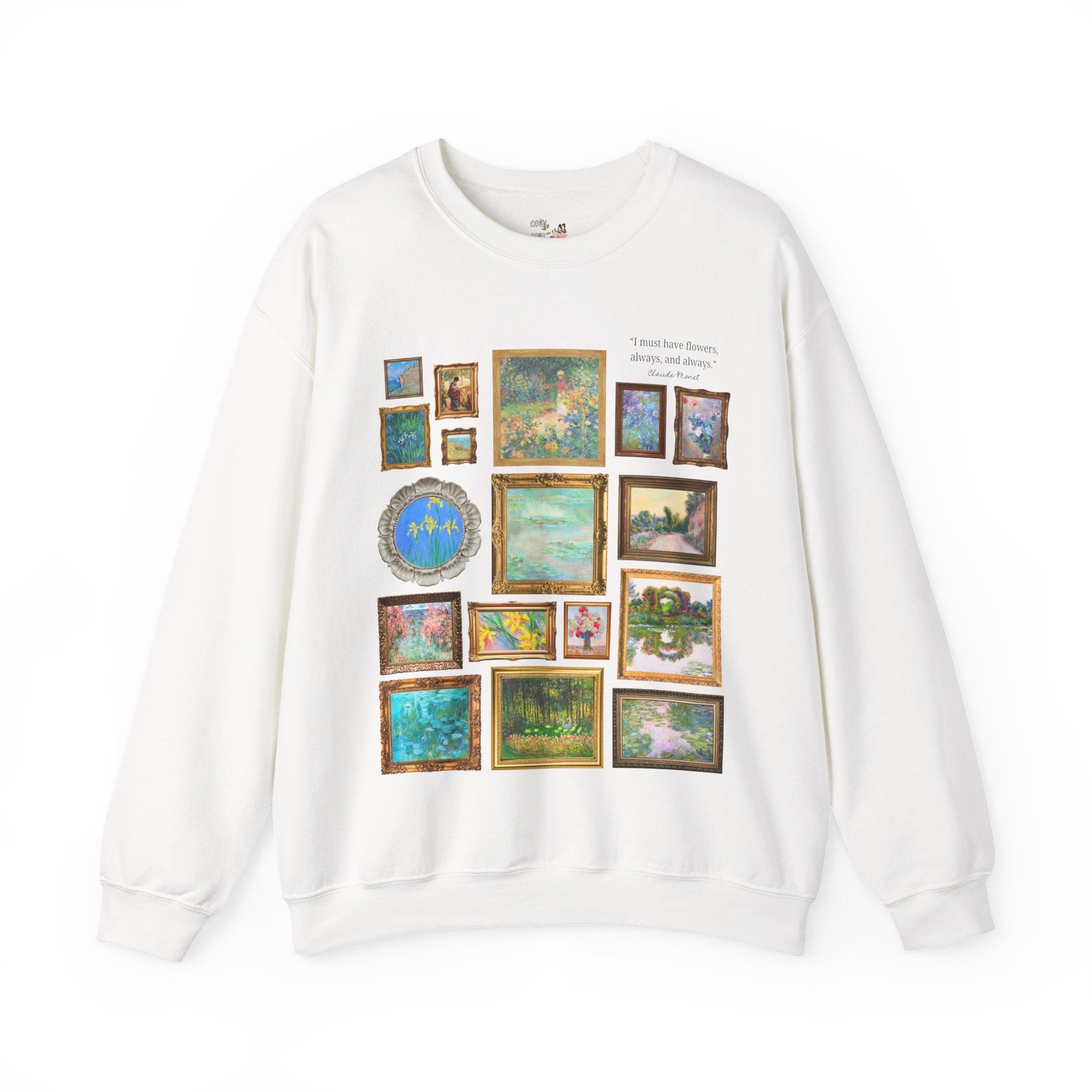 Floral Claude Monet Sweatshirt - Opal and June