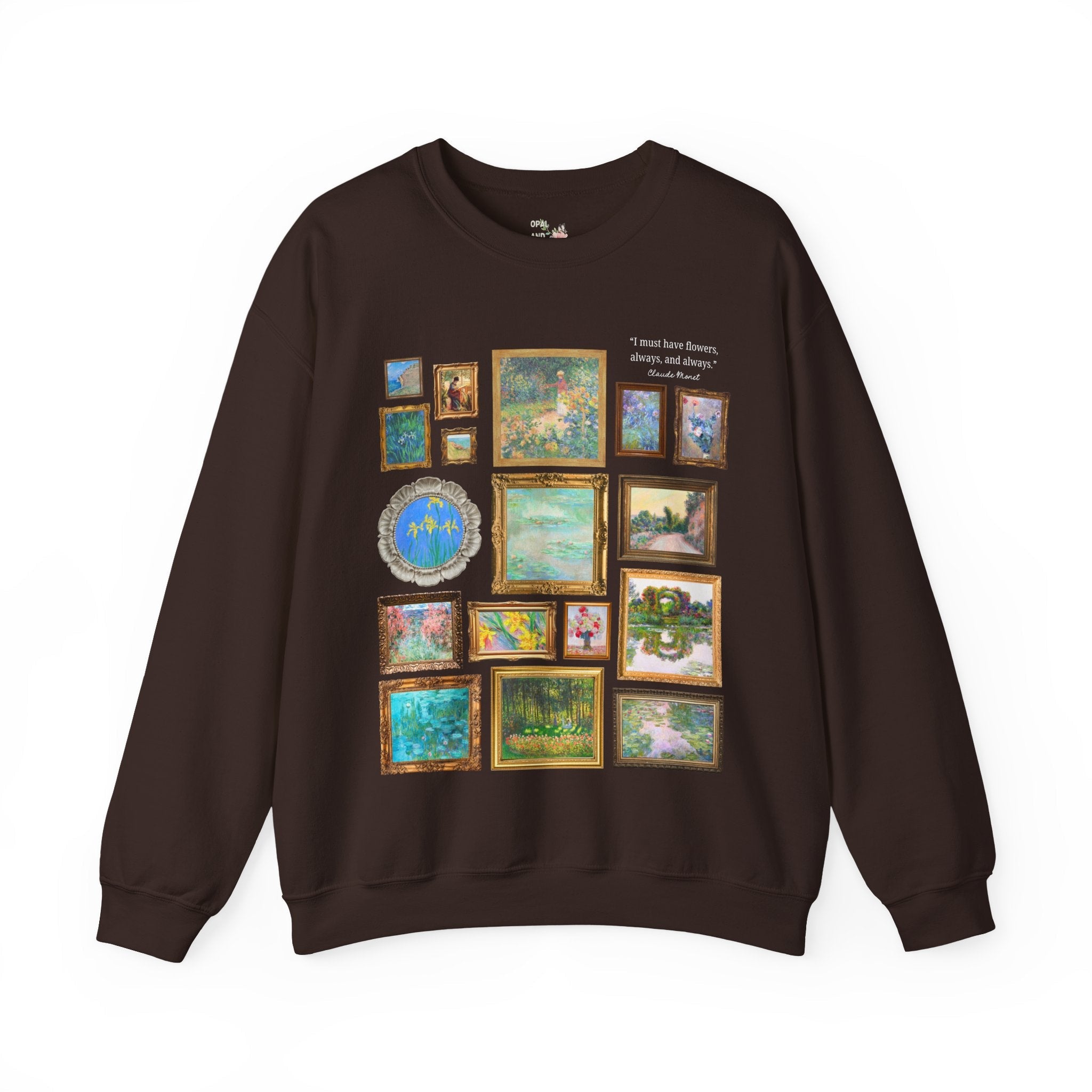 Floral Claude Monet Sweatshirt - Opal and June