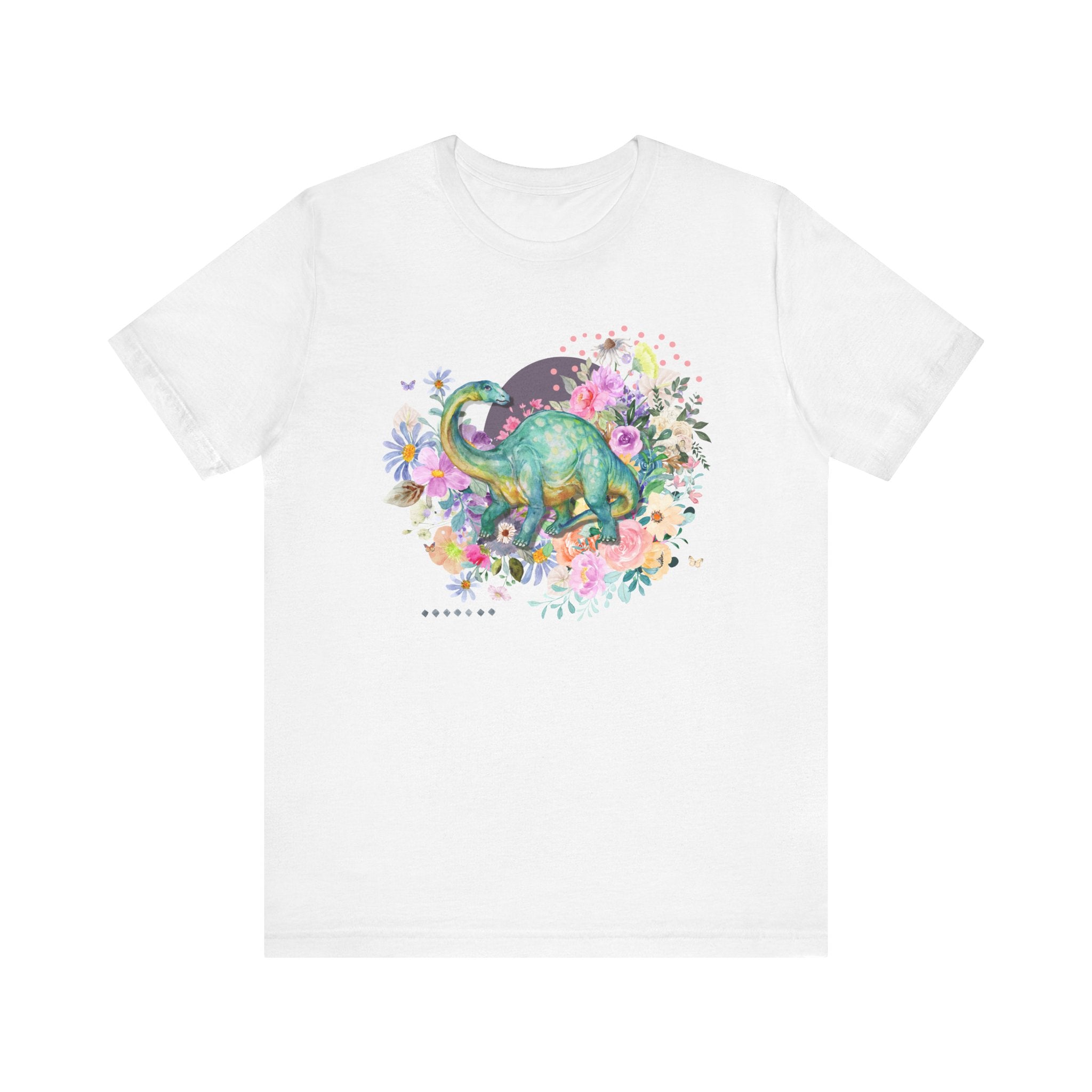 Floral Dinosaur T-Shirt for Brachiosaurus Lover - Opal and June
