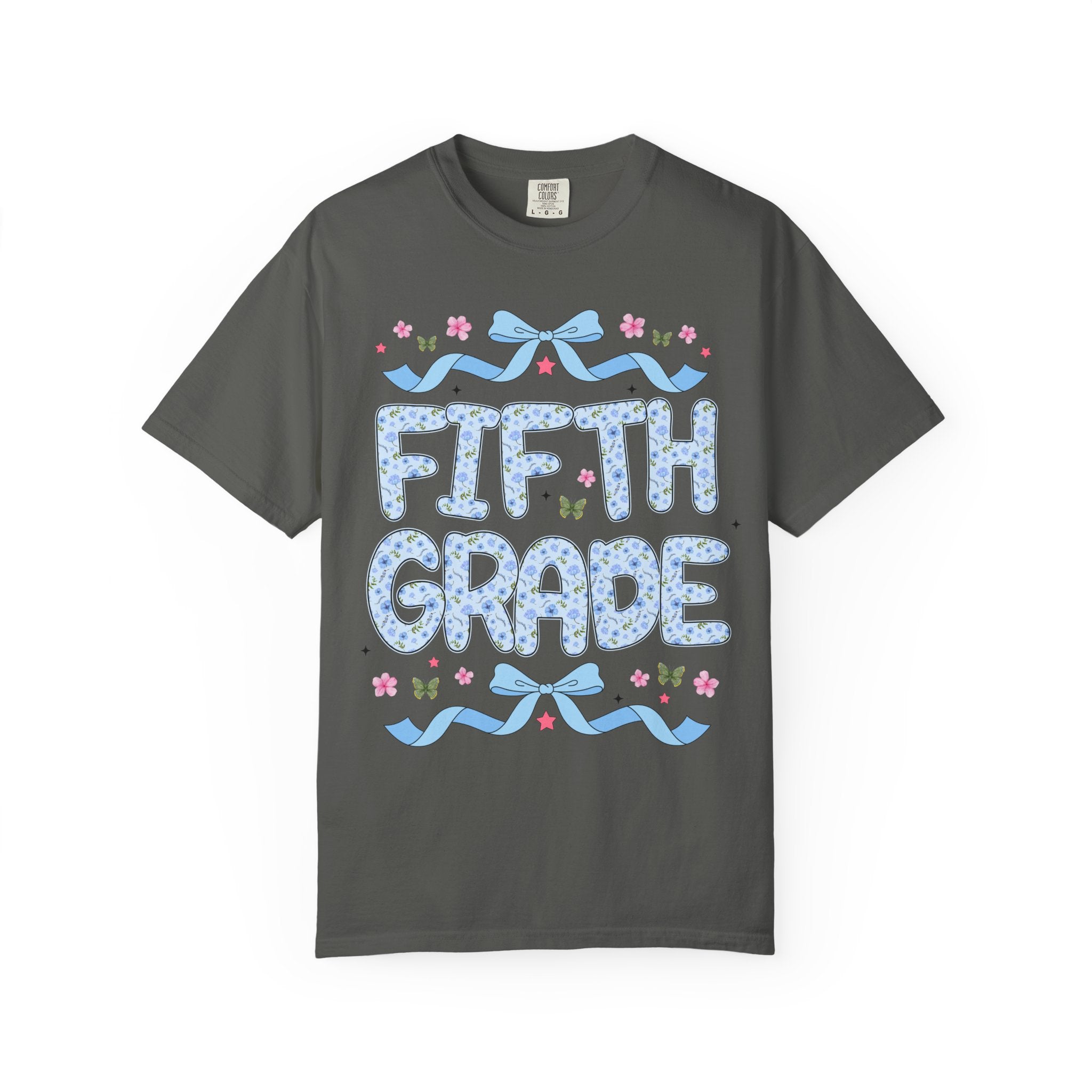 Floral Fifth Grade Teacher Tee - Opal and June