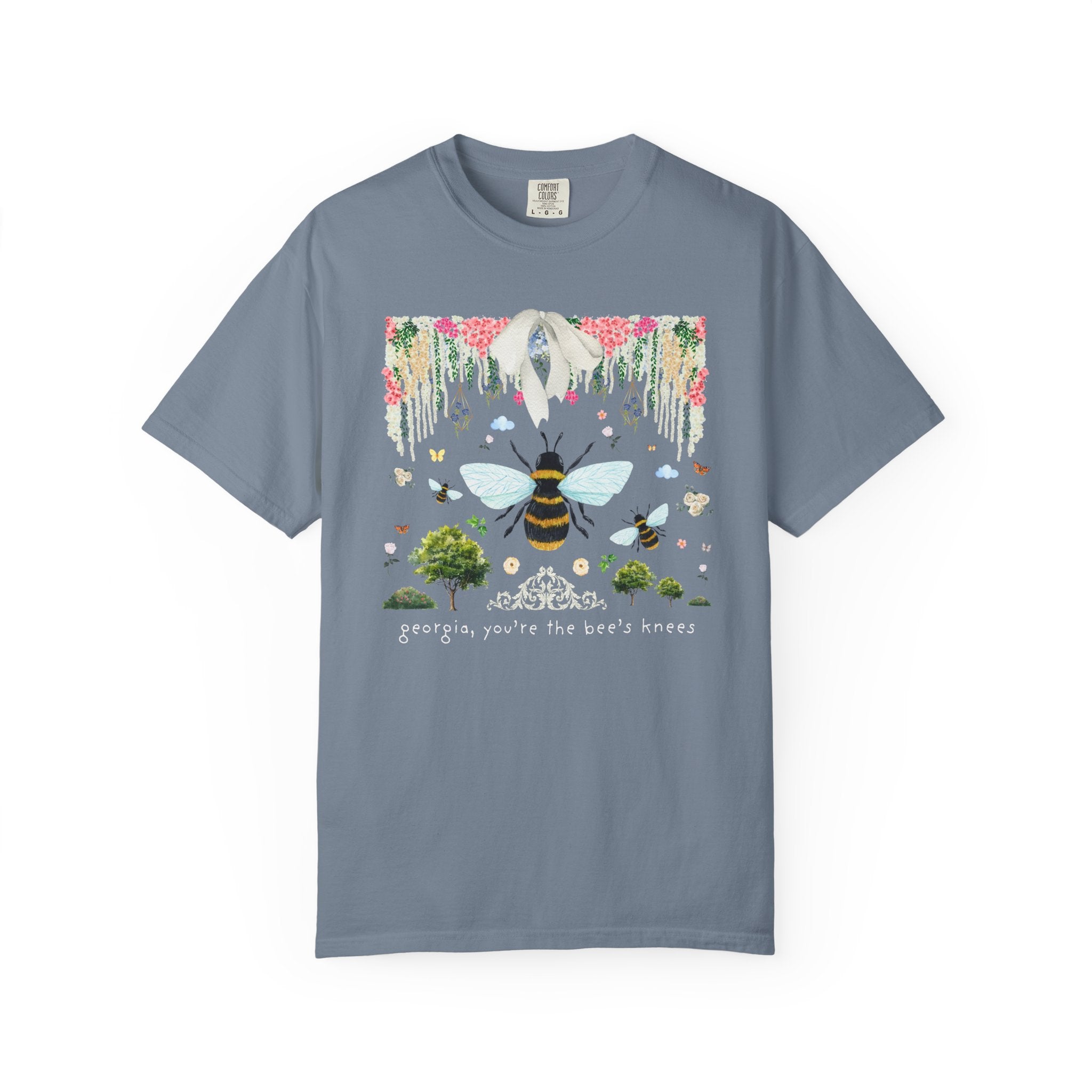 Floral Georgia Tee Shirt for Insect or Animal Lover - Opal and June