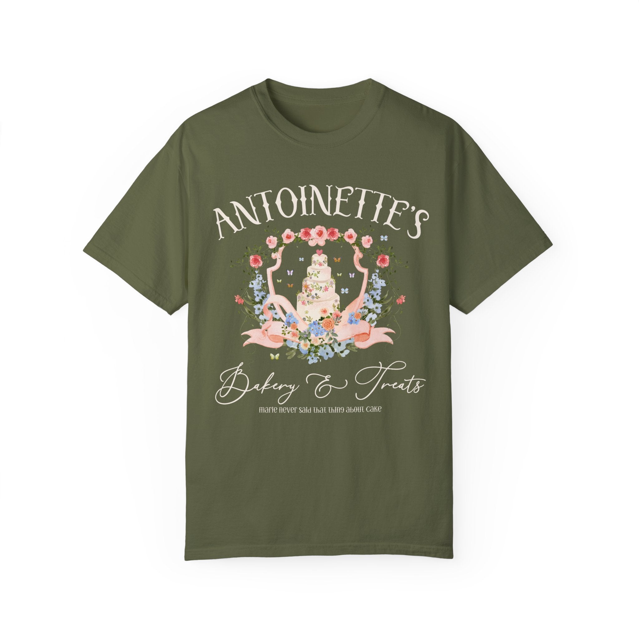 Floral History Tee Shirt for Friend Who Loves Marie Antoinette: Never Said That Thing About Cake, French History Professor or Major Shirt - Opal and June