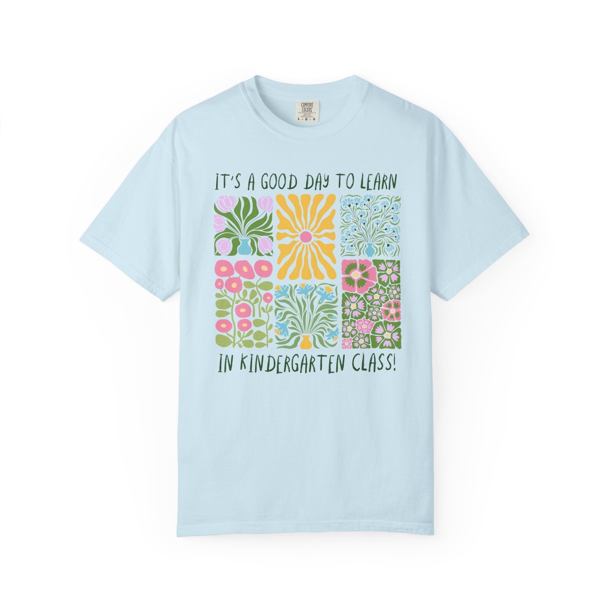 Floral Kindergarten Teacher Tee Shirt, Kindergarten Crew or Squad T-Shirt, Back to School Kinder Squad, Teacher Team Appreciation Gift - Opal and June