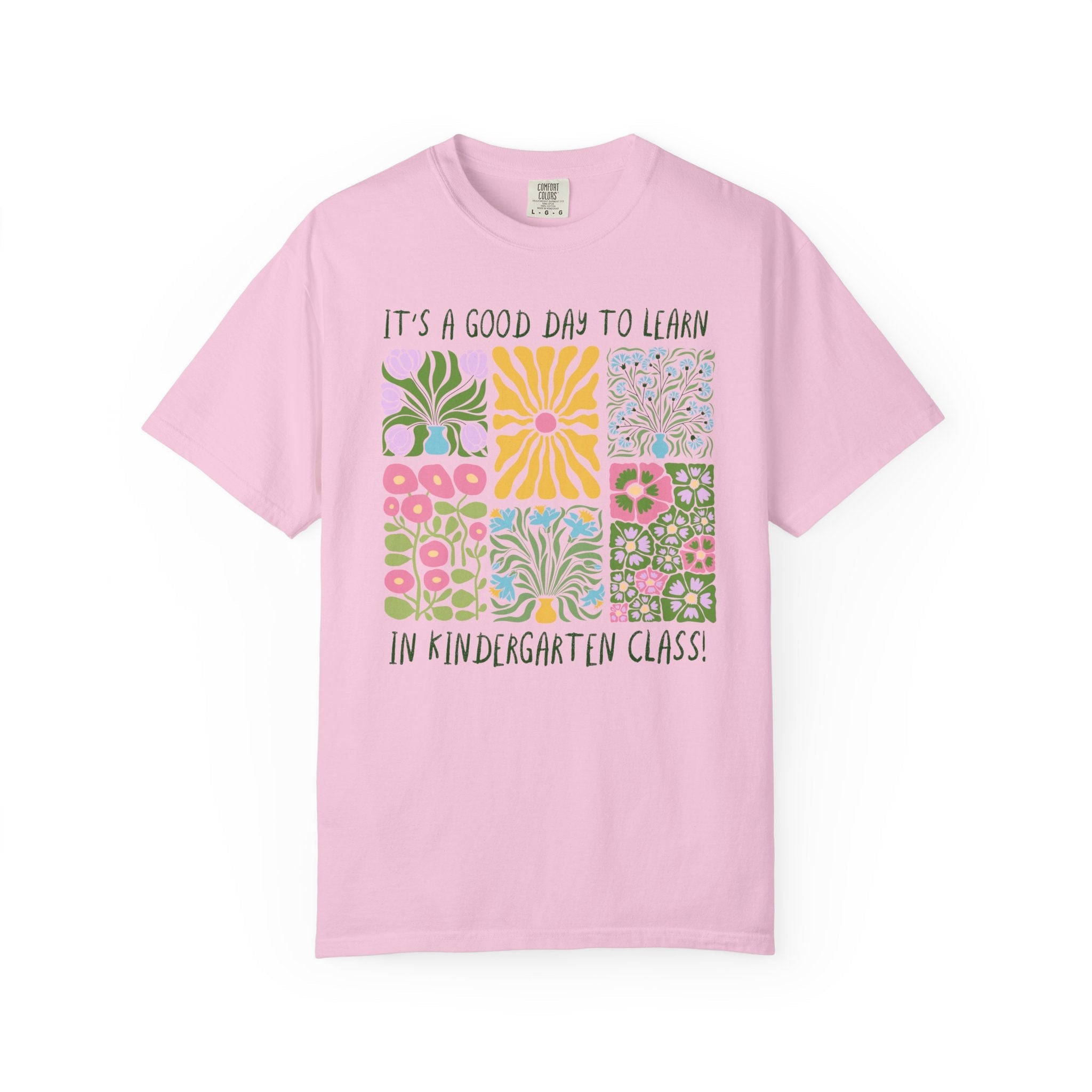 Floral Kindergarten Teacher Tee Shirt, Kindergarten Crew or Squad T-Shirt, Back to School Kinder Squad, Teacher Team Appreciation Gift - Opal and June