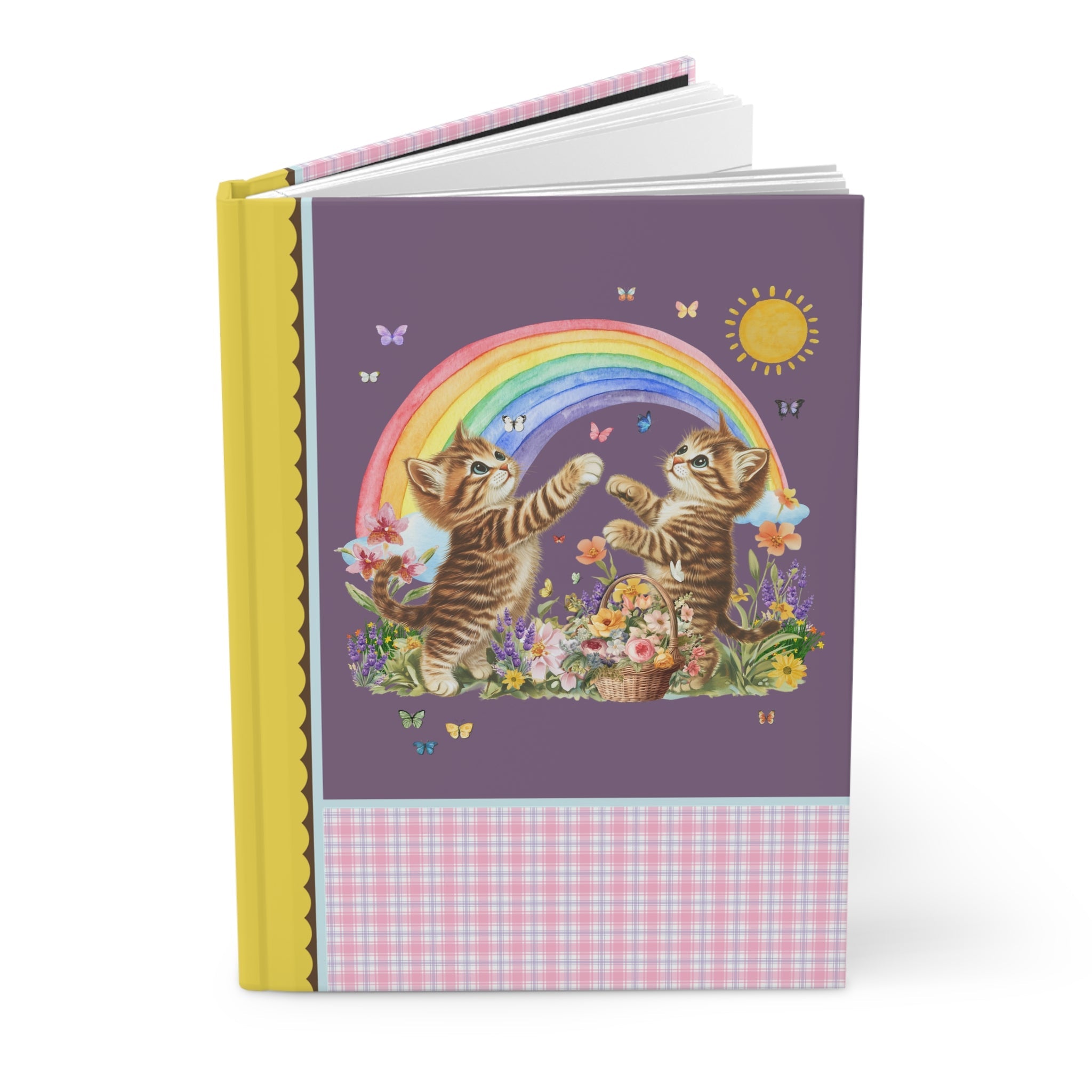 Floral Kitten Lover Notebook - Opal and June