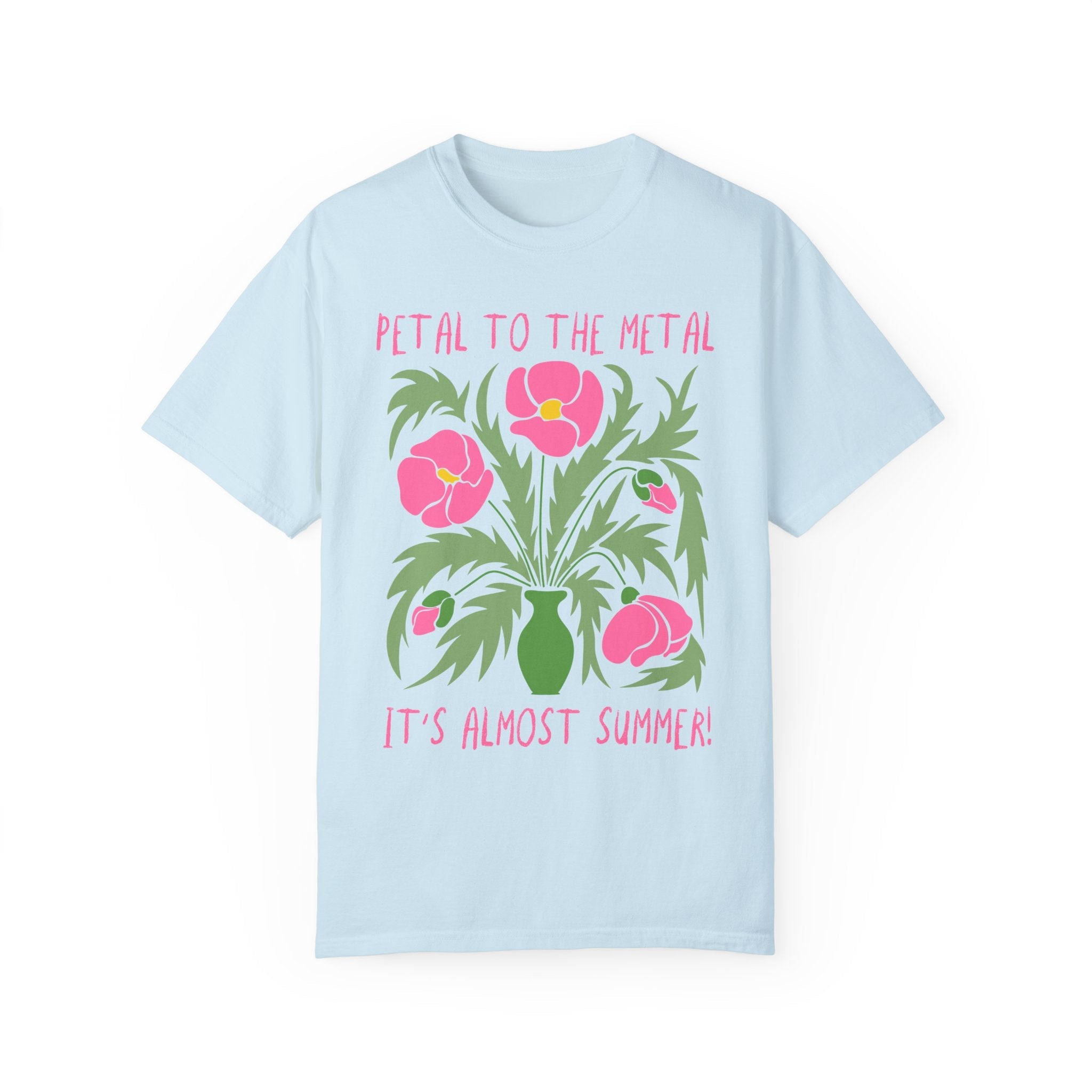 Floral Last Day of School Tee Shirt with Funny Saying, Last Week of School Almost Summer T-Shirt with Flowers, School Counselor or Librarian - Opal and June