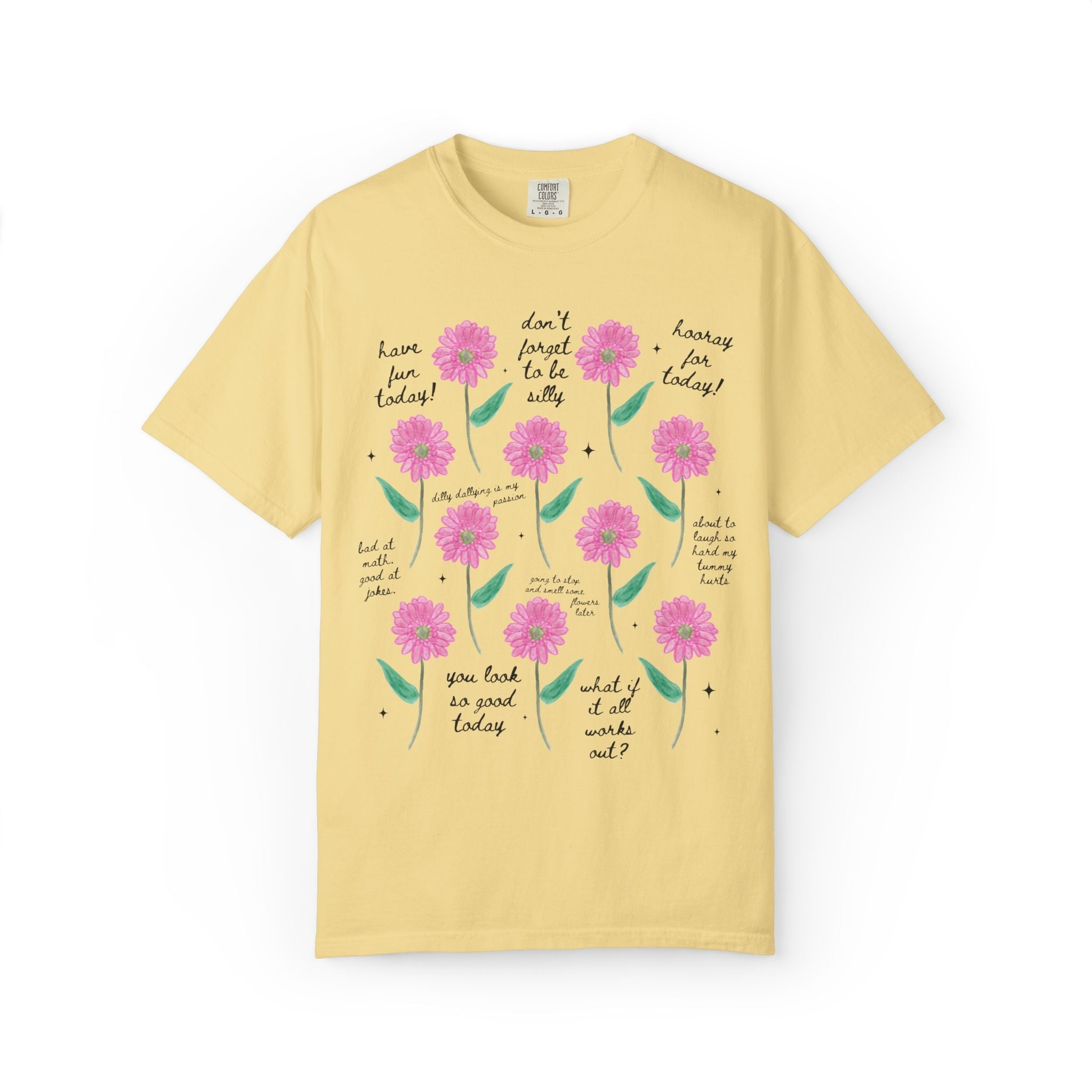 Floral Positive Affirmation Tee Shirt - Opal and June