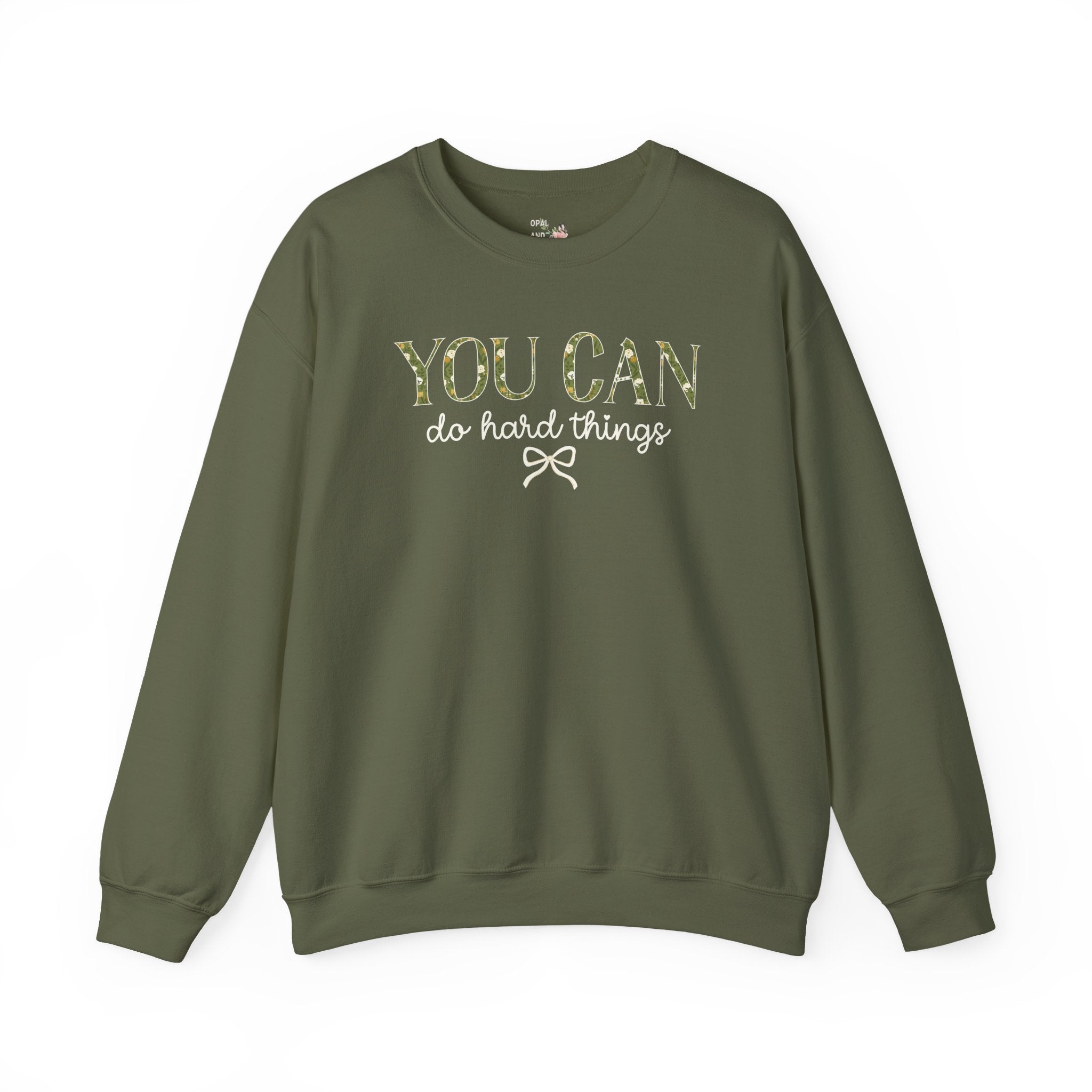 Floral Testing Day Sweatshirt for Third Grade Teacher, You Can Do Hard Things Teacher Crewneck for First Grade Crew or Second Grade Team - Opal and June