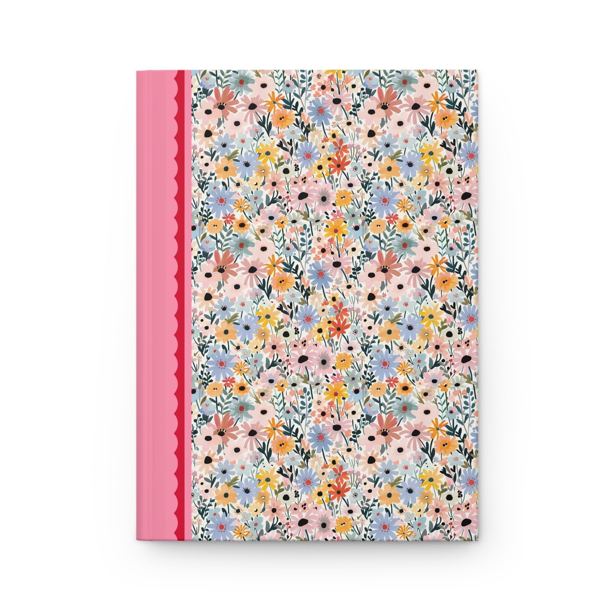 Floral The Horrors Persist But So Do I Hardcover Notebook, Cute Writing Gift for Teen Daughter or Mom Who Loves Writing, Funny Saying Gift for Sister - Opal and June