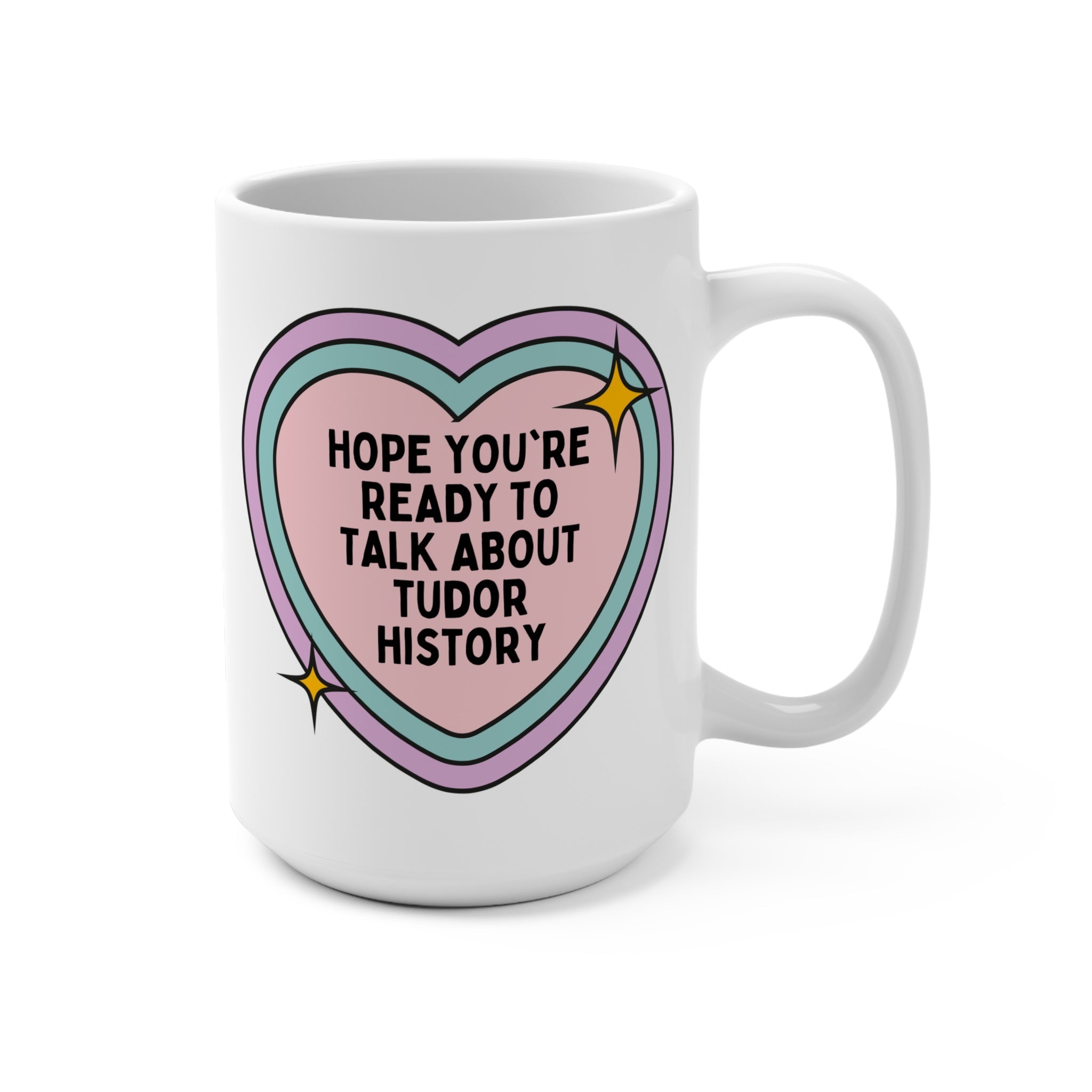Floral Tudor History Coffee Mug, History Teacher, English History Professor, Social Studies Gift, British History Whimsigoth Mug with Roses - Opal and June