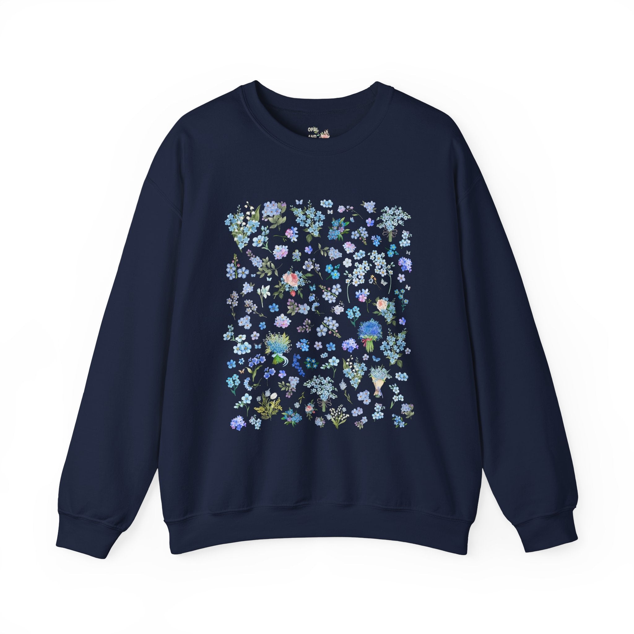 Forget Me Not Floral Sweatshirt - Opal and June