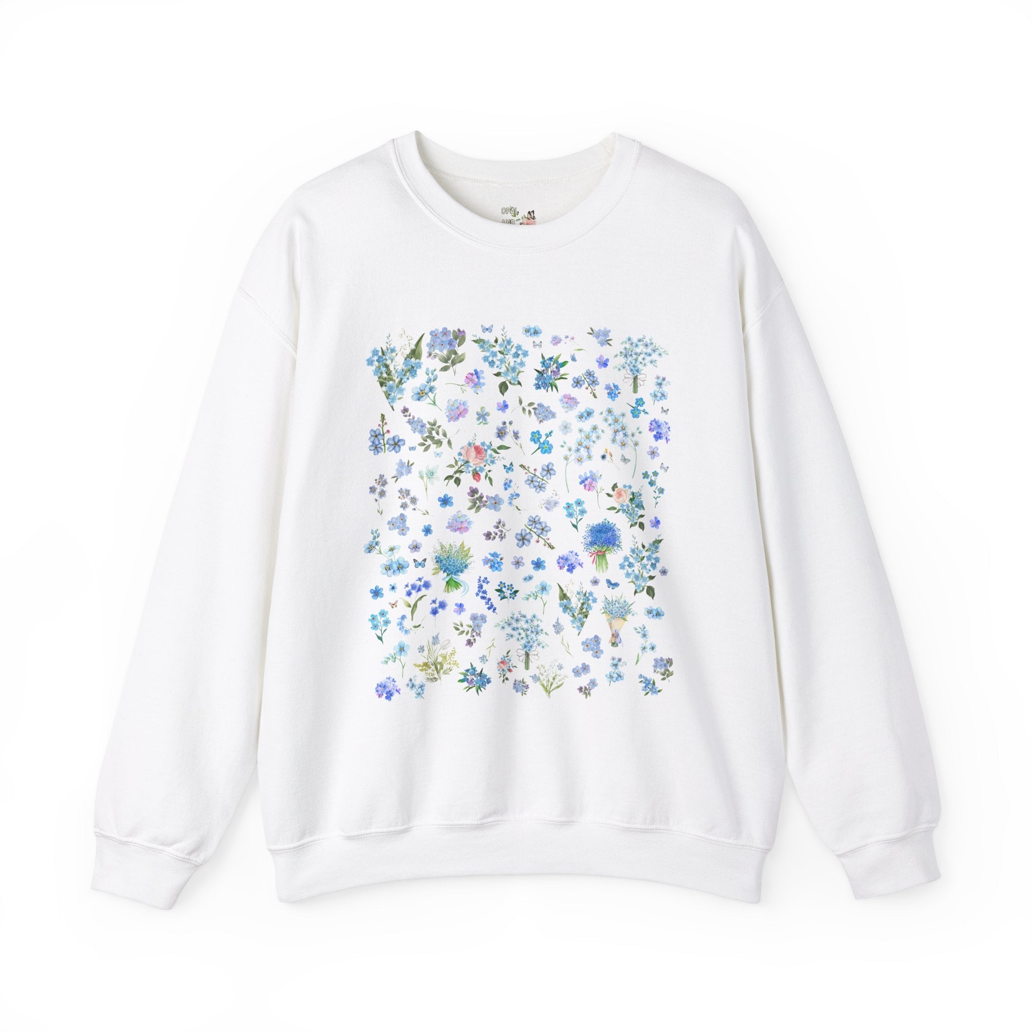 Forget Me Not Floral Sweatshirt - Opal and June