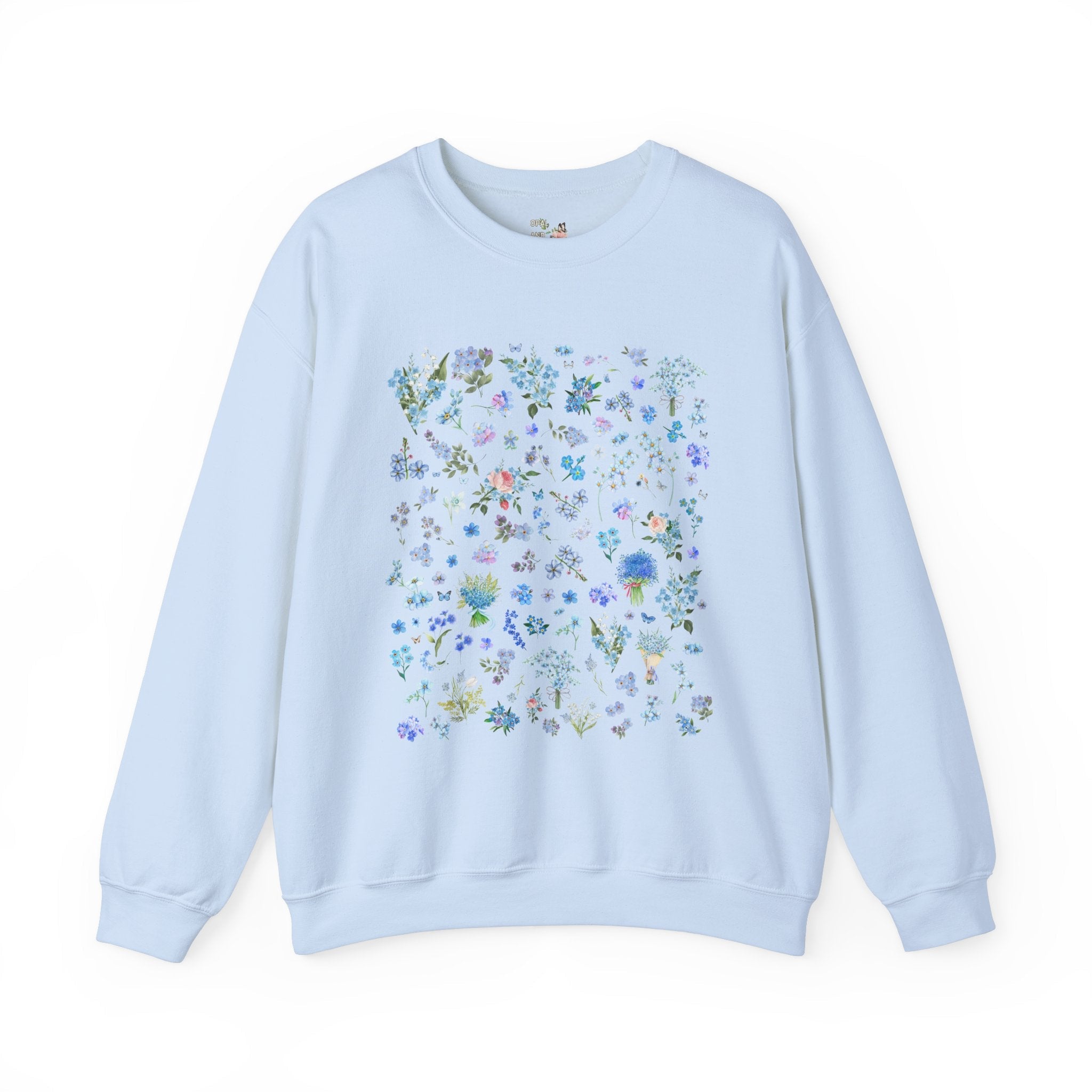 Forget Me Not Floral Sweatshirt - Opal and June