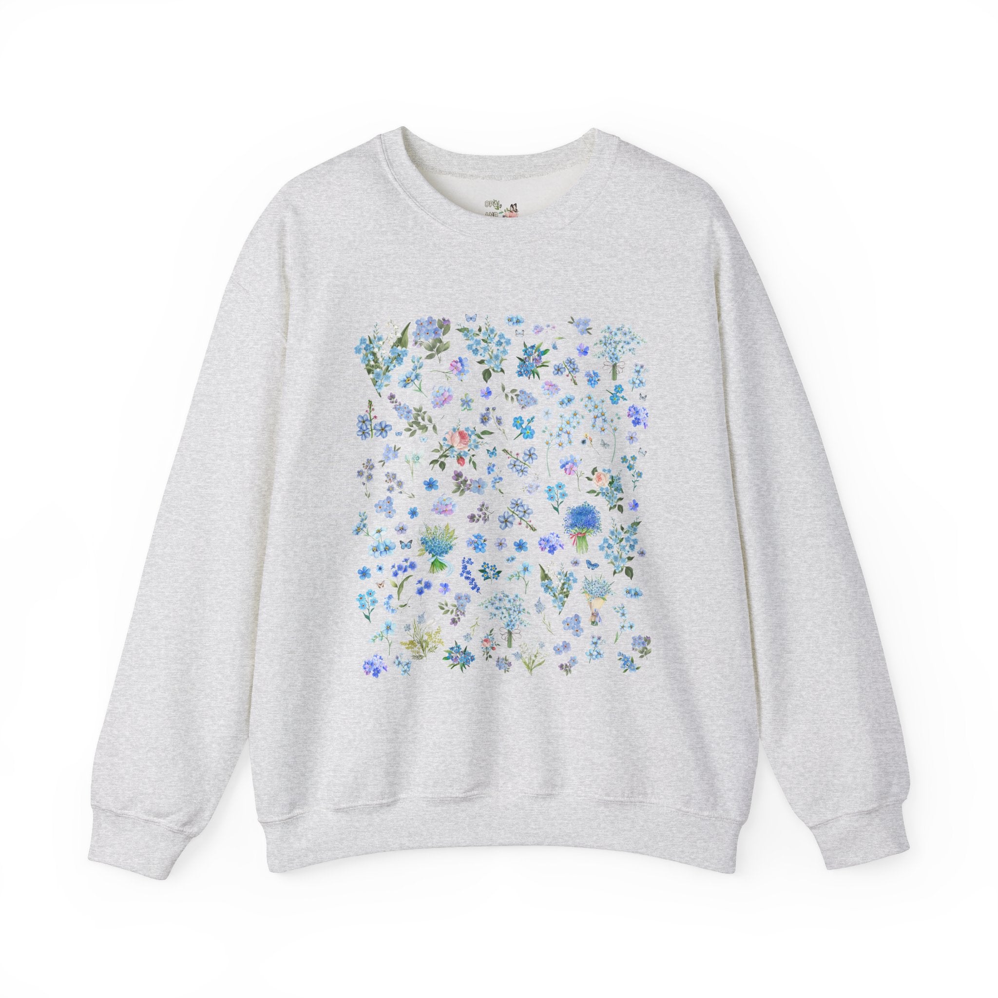 Forget Me Not Floral Sweatshirt - Opal and June