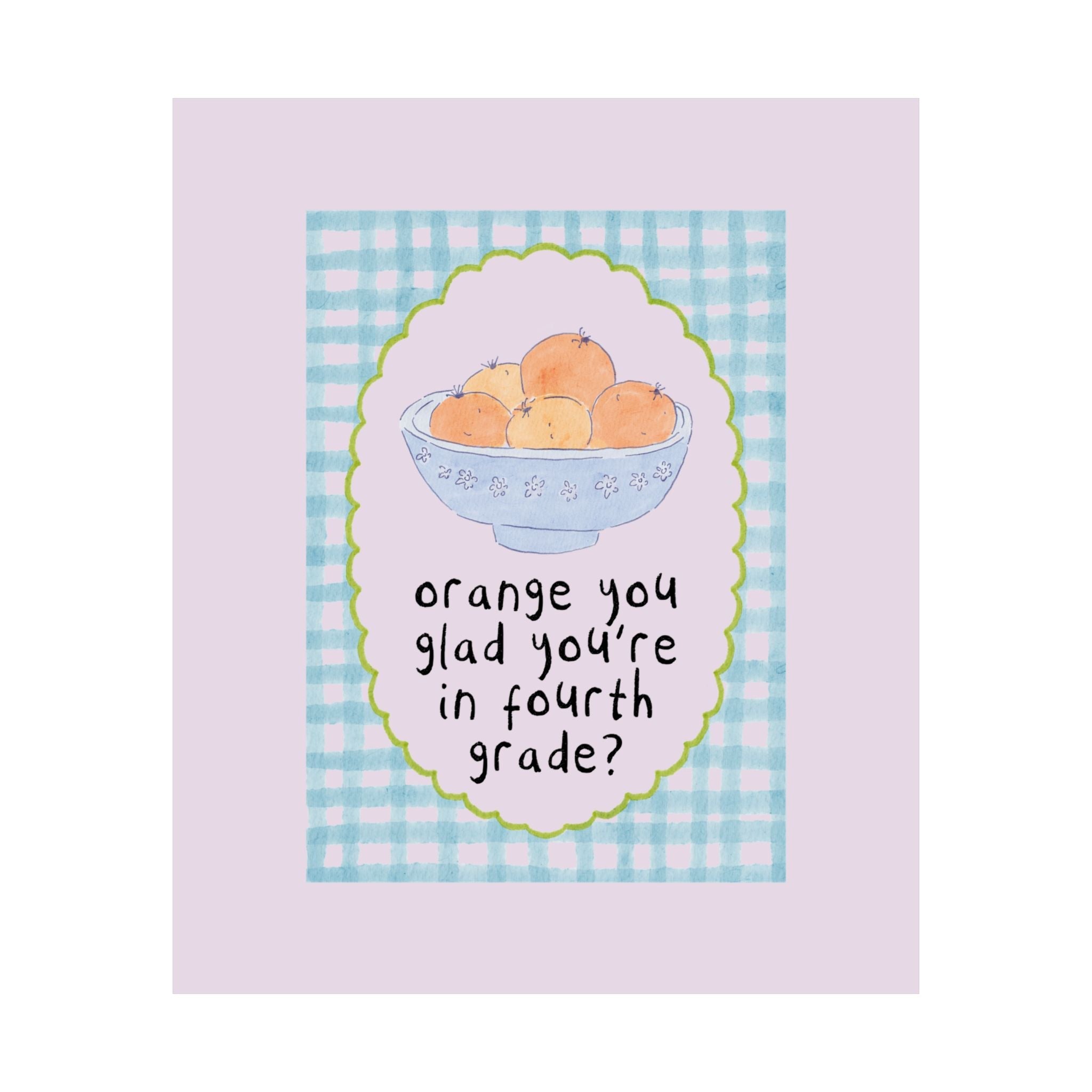 Fourth Grade Classroom Decor: Orange You Glad You're in Fourth Grade - Opal and June