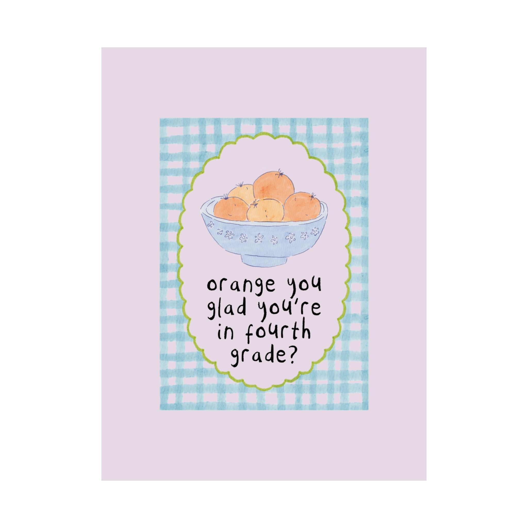 Fourth Grade Classroom Decor: Orange You Glad You're in Fourth Grade - Opal and June