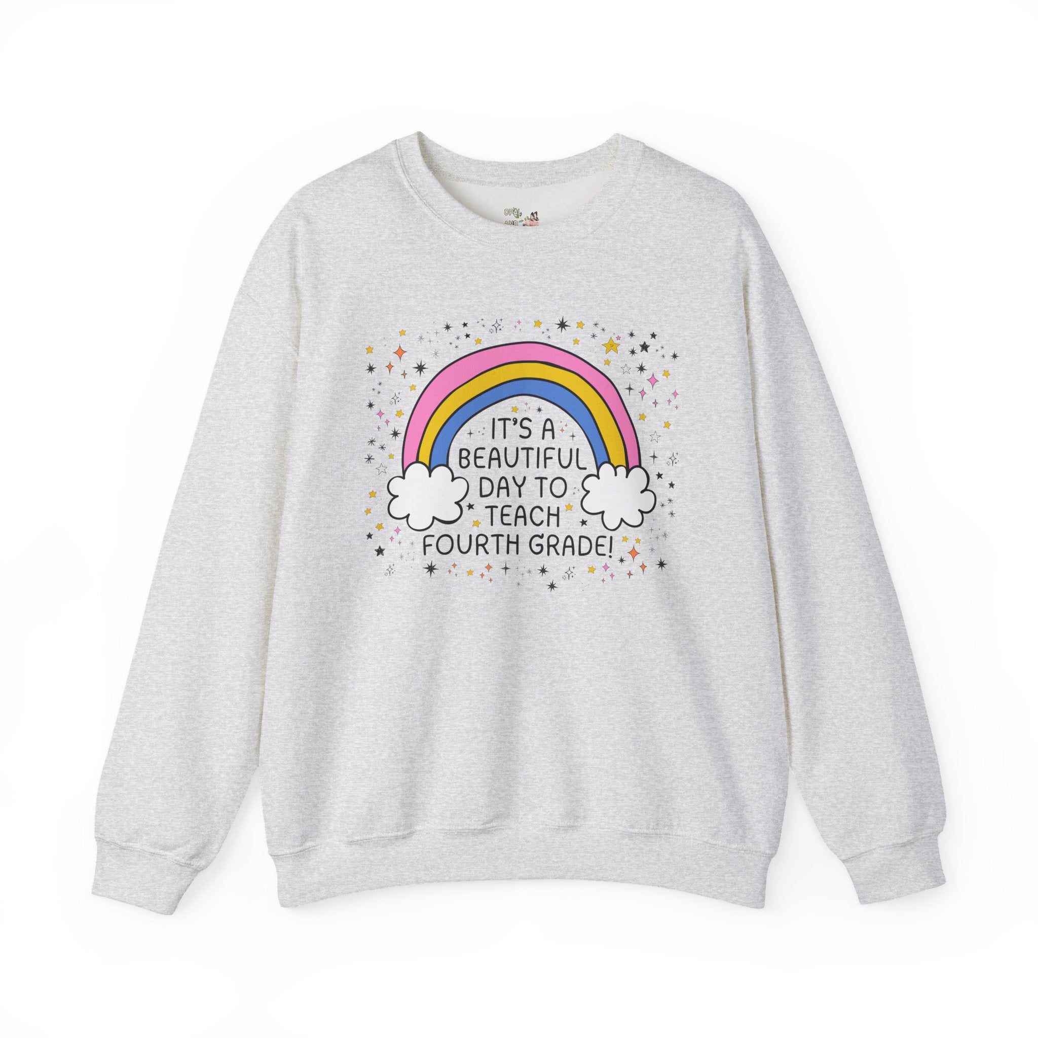 Fourth Grade Teacher Sweatshirt, Fourth Grade Crew, Cute Early Childhood Education Major Gift for New Teaching Job, Matching 4th Grade Squad - Opal and June