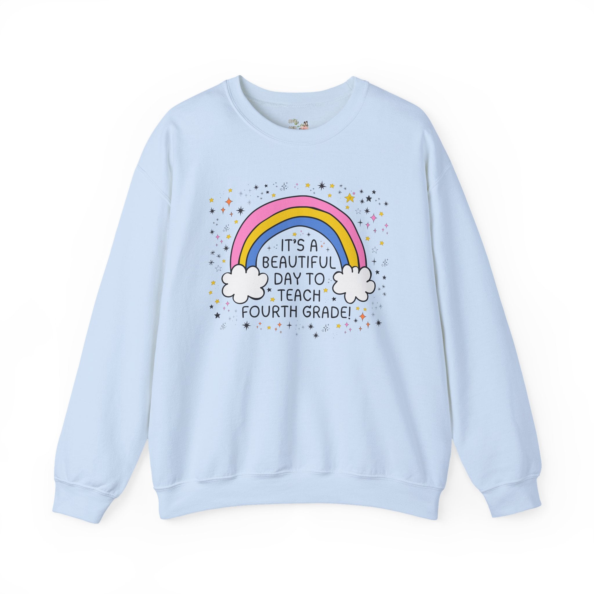 Fourth Grade Teacher Sweatshirt, Fourth Grade Crew, Cute Early Childhood Education Major Gift for New Teaching Job, Matching 4th Grade Squad - Opal and June