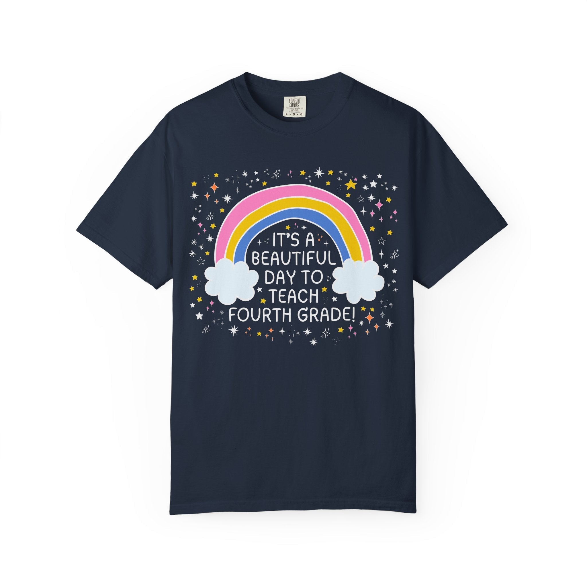 Fourth Grade Teacher Tee Shirt, Fourth Grade Crew, Cute Early Childhood Education Major Gift for New Teaching Job, Matching 4th Grade Squad - Opal and June