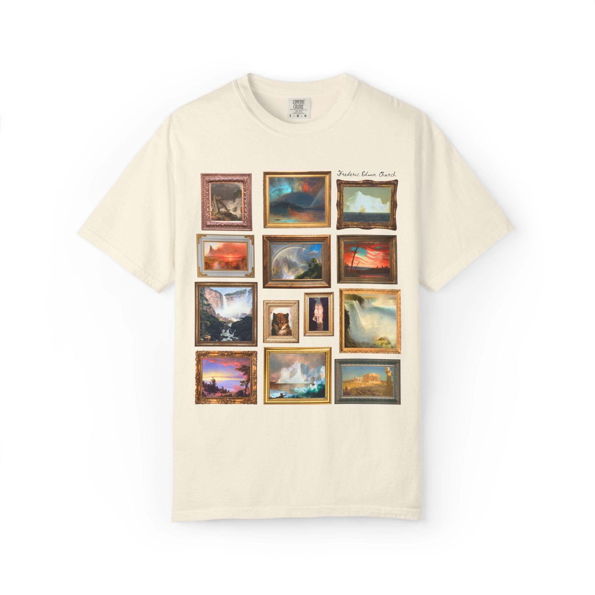 Frederic Edwin Church Art History Tee Shirt, Famous 19th Century Landscape Paintings, American Art History Lover Gift, Museum Lover T-Shirt - Opal and June