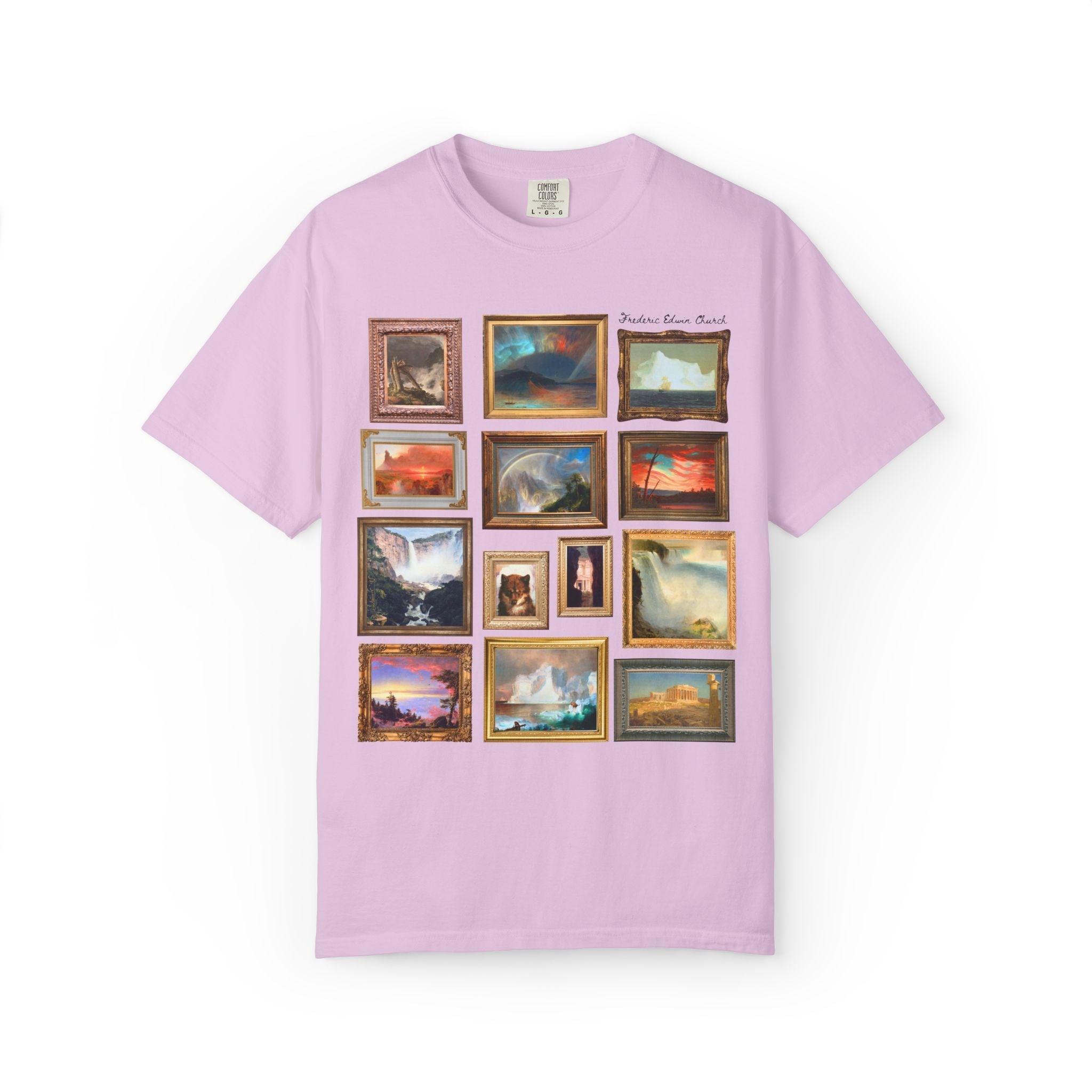 Frederic Edwin Church Art History Tee Shirt, Famous 19th Century Landscape Paintings, American Art History Lover Gift, Museum Lover T-Shirt - Opal and June