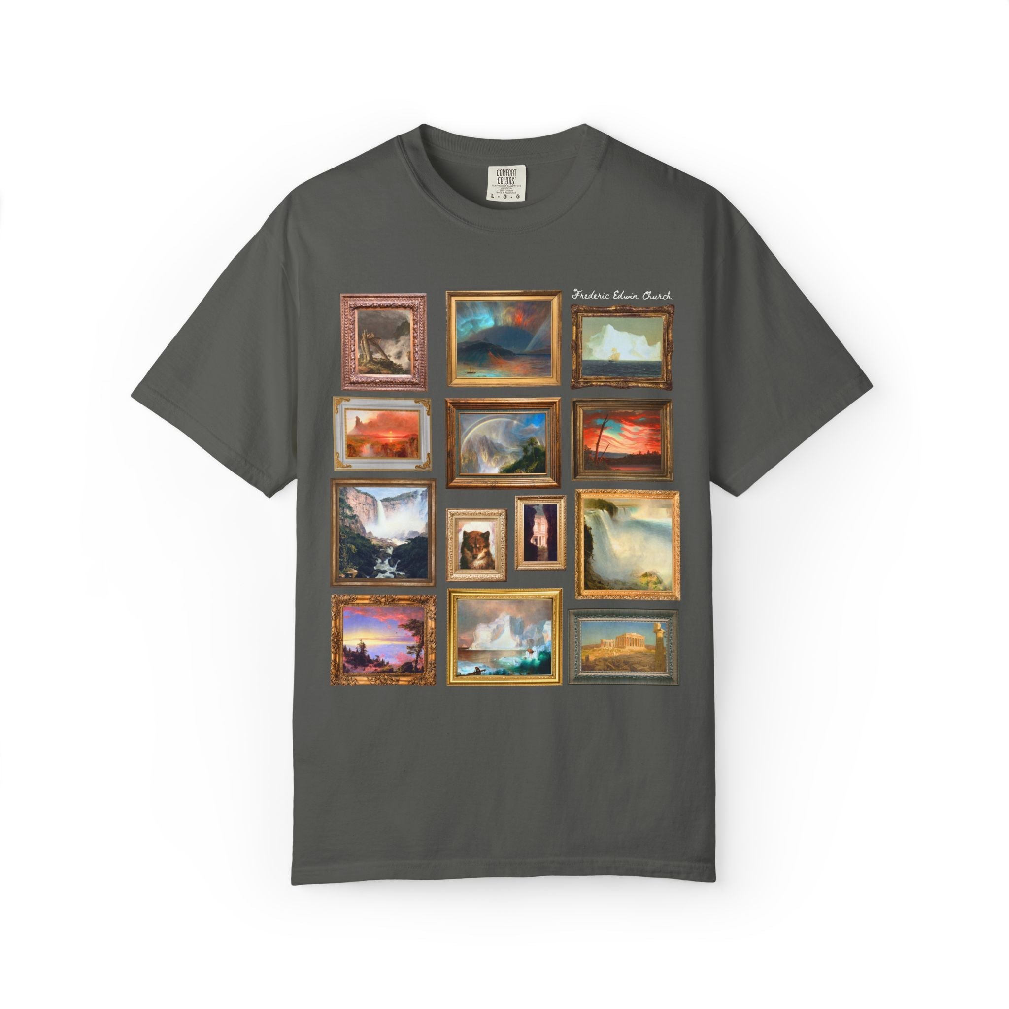 Frederic Edwin Church Art History Tee Shirt, Famous 19th Century Landscape Paintings, American Art History Lover Gift, Museum Lover T-Shirt - Opal and June