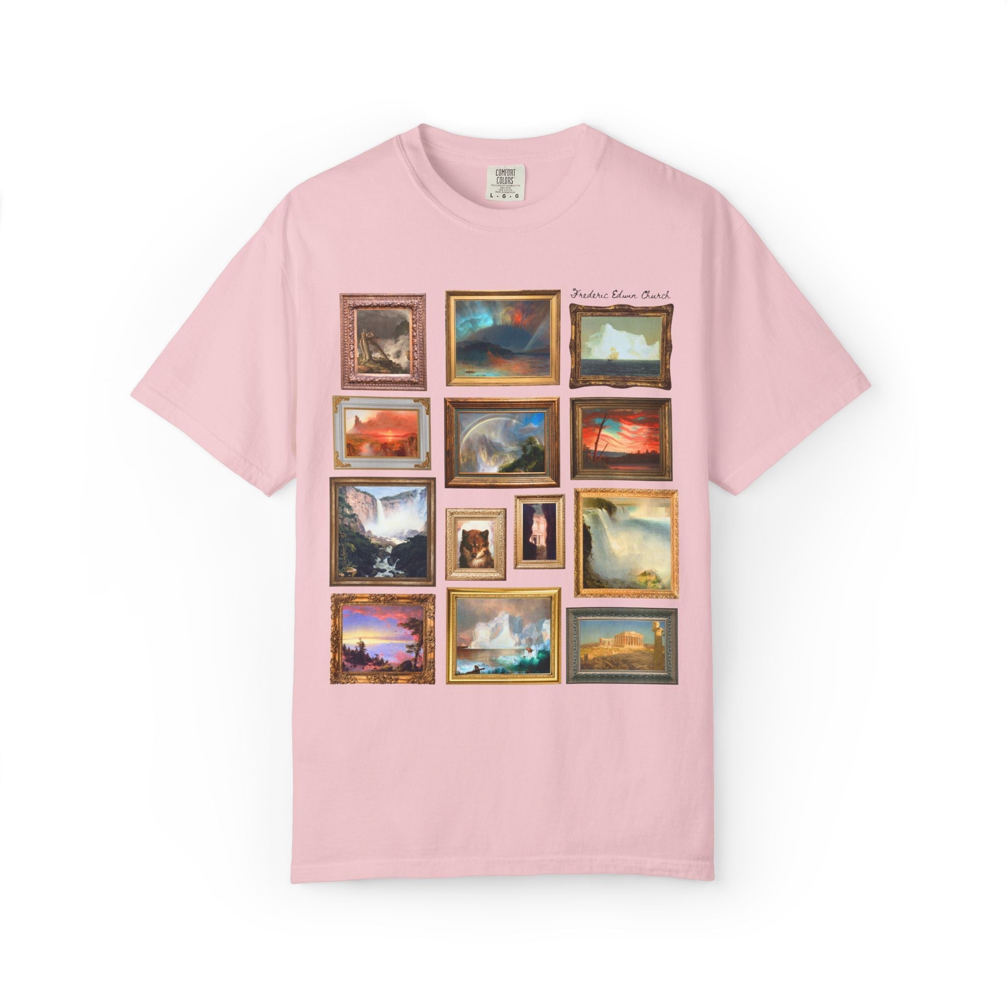 Frederic Edwin Church Art History Tee Shirt, Famous 19th Century Landscape Paintings, American Art History Lover Gift, Museum Lover T-Shirt - Opal and June