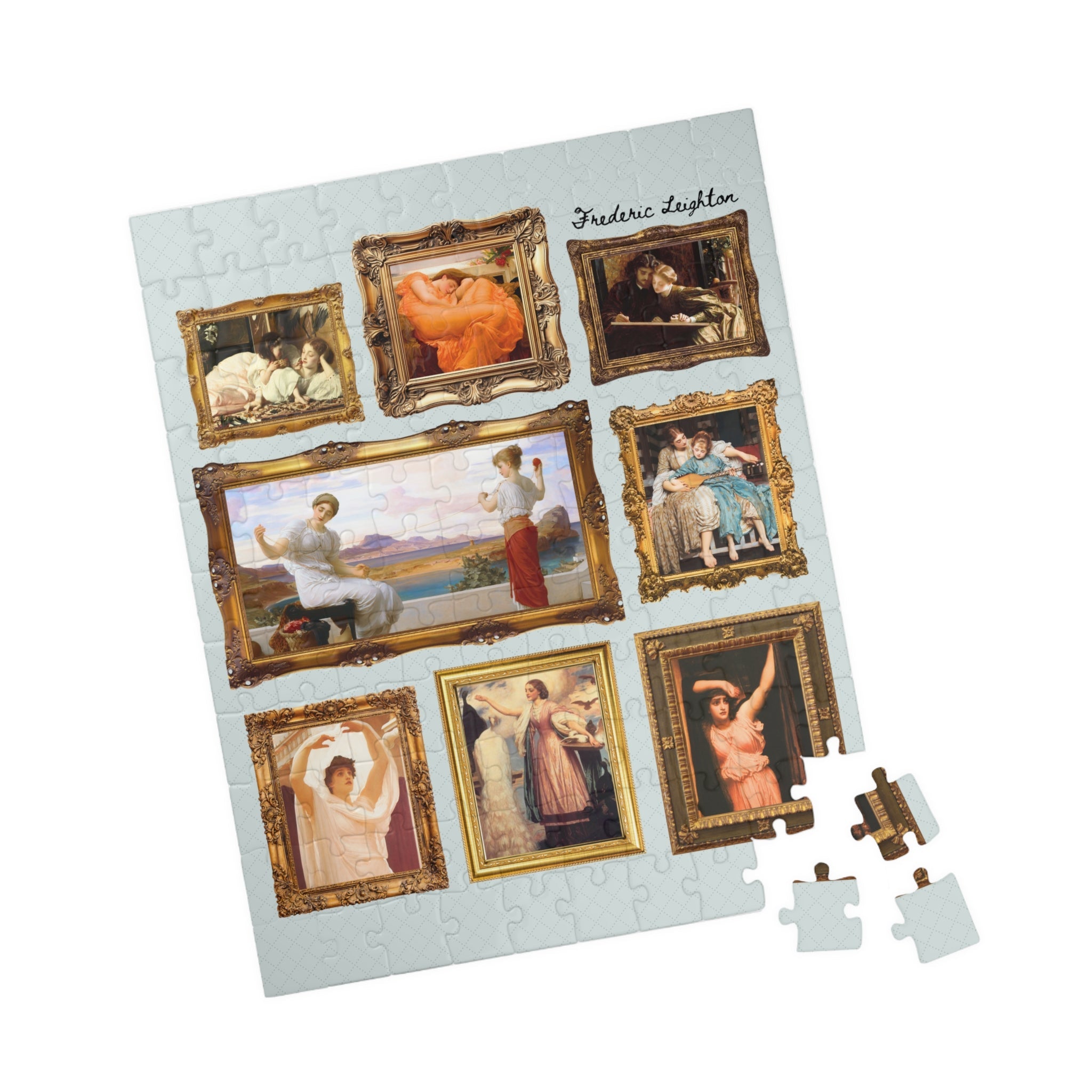 Frederic Leighton Art History Puzzle: Famous Paintings - Opal and June