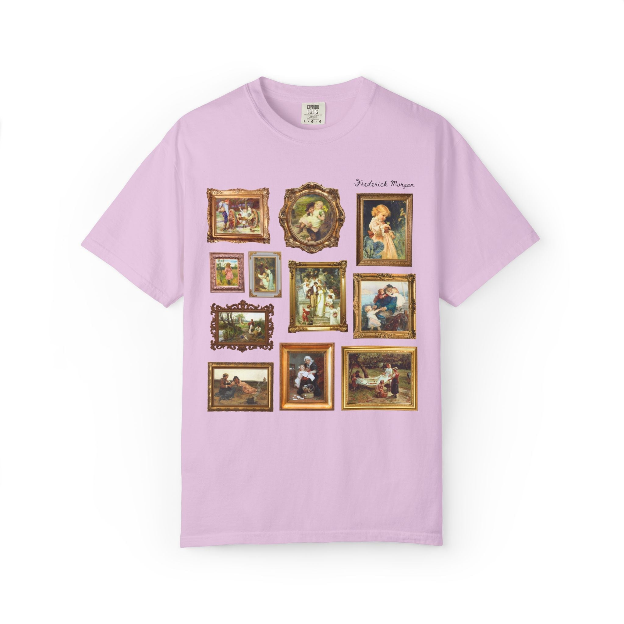 Frederick Morgan English Art History Tee Shirt with Famous Paintings: 19th Century and Early 1900s European Domestic Art, Museum Lover Gift - Opal and June