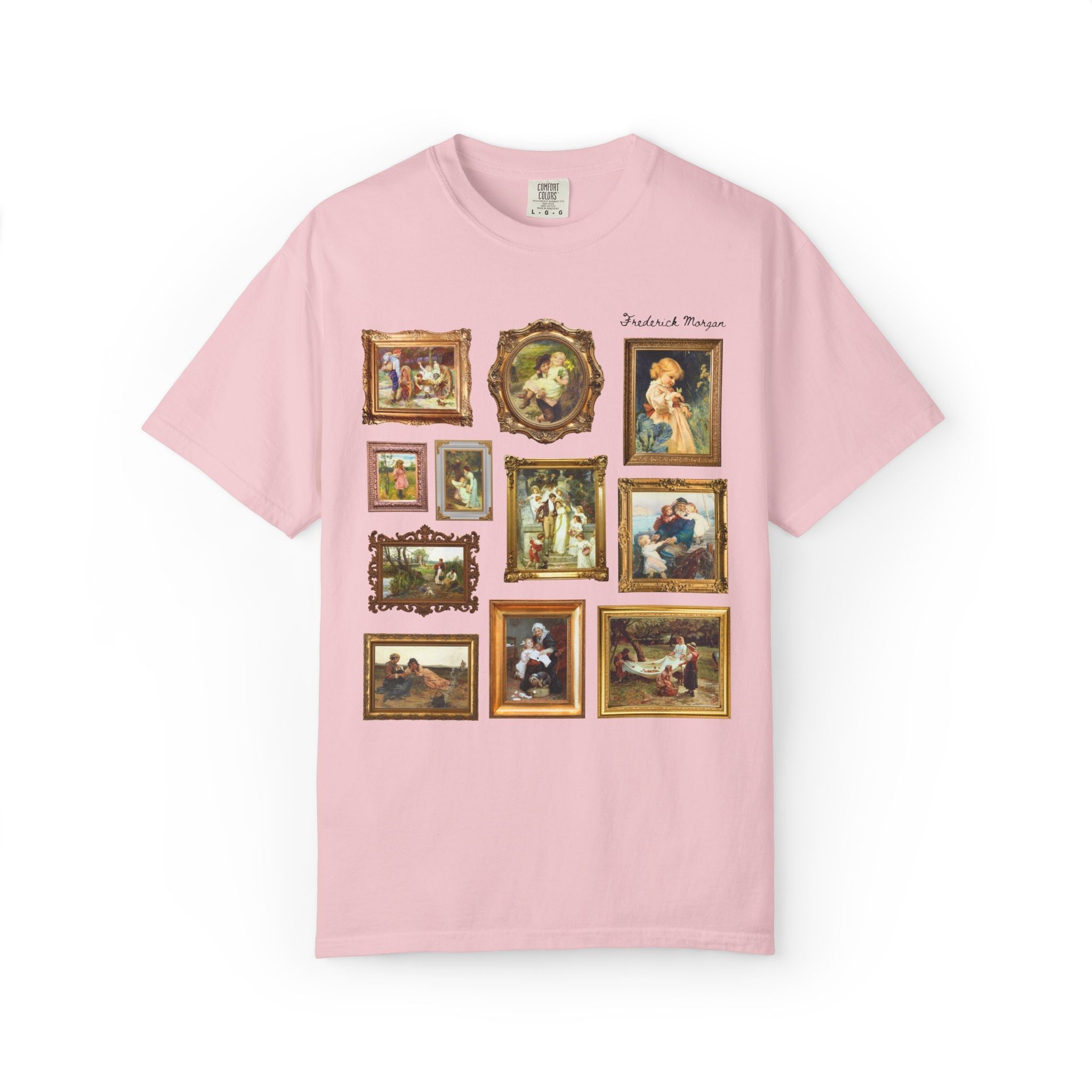 Frederick Morgan English Art History Tee Shirt with Famous Paintings: 19th Century and Early 1900s European Domestic Art, Museum Lover Gift - Opal and June
