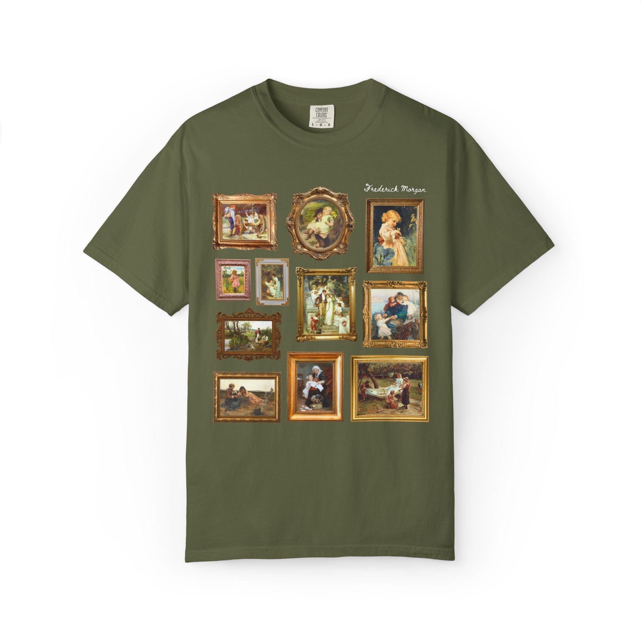 Frederick Morgan English Art History Tee Shirt with Famous Paintings: 19th Century and Early 1900s European Domestic Art, Museum Lover Gift - Opal and June