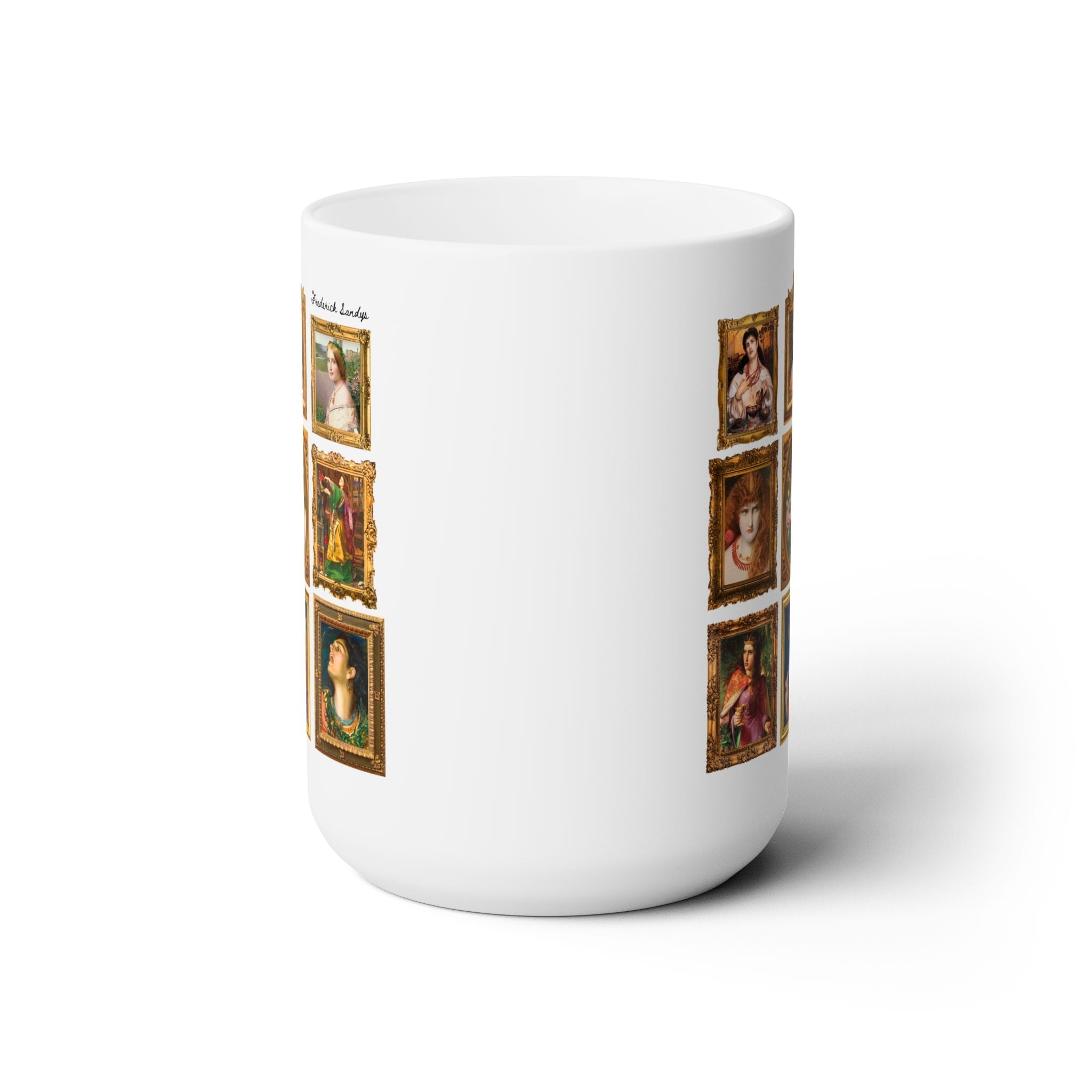 Frederick Sandys Art History 15 Oz Coffee Mug, 19th Century European Art History, Pre - Raphaelite Movement, Humanities Major Gift, Morgen le Fay - Opal and June
