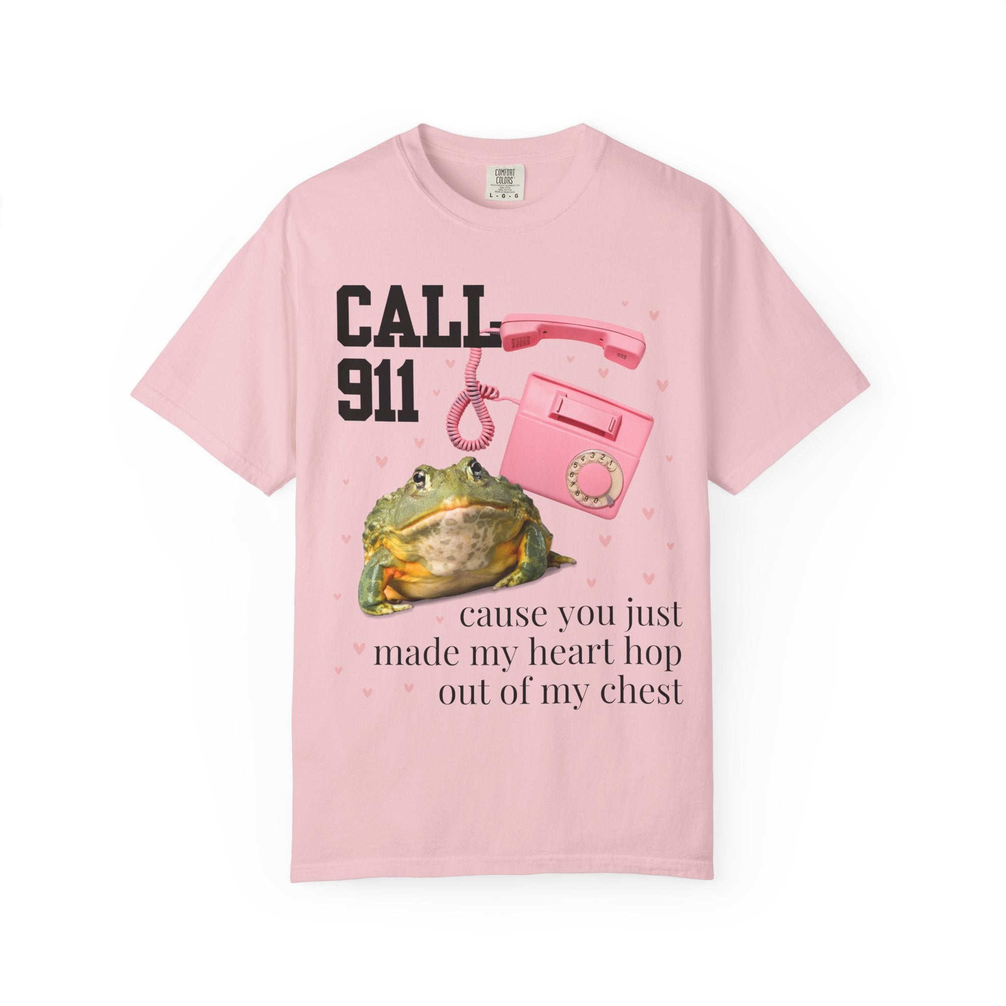 Frog Lover Valentines day Tee Shirt: You Just Made My Heart Hop Out of My Chest, Silly Goblincore 90s Aesthetic Animal T-Shirt with Hearts - Opal and June