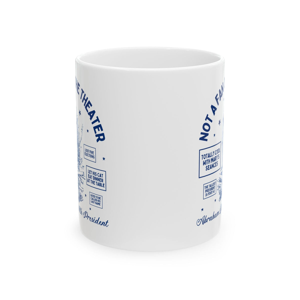 Funny American History Teacher Coffee Mug: Abraham Lincoln Splitting Logs, Fun Facts About 16th President, 19th Century, Social Studies - Opal and June