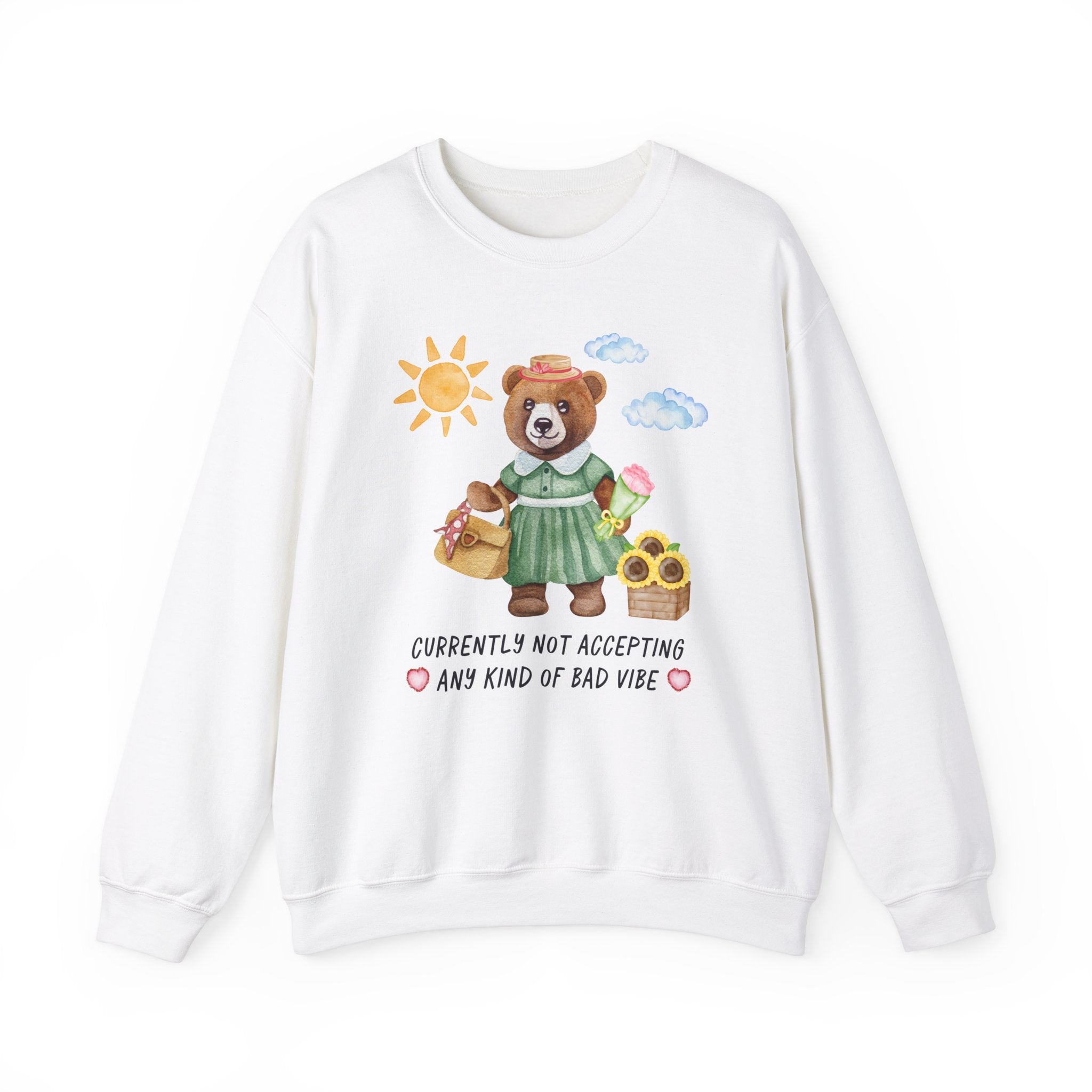Funny and Chaotic Cottagecore Bear Sweatshirt - Opal and June