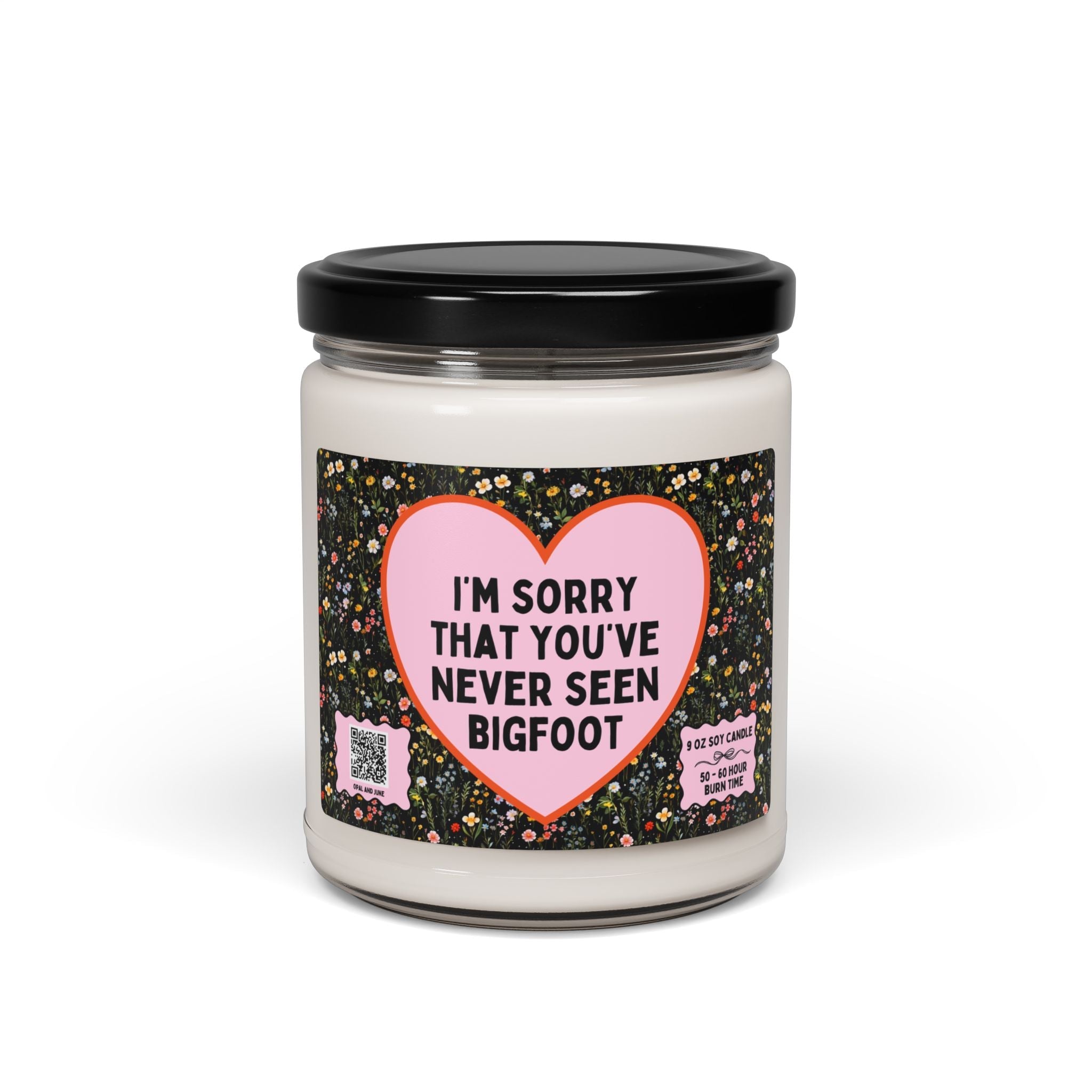 Funny Bigfoot Lover Candle Mom for Who Loves Sasquatch, Funny Saying Gift, Mythical Creature, Famous American Folklore Candle for Daughter - Opal and June