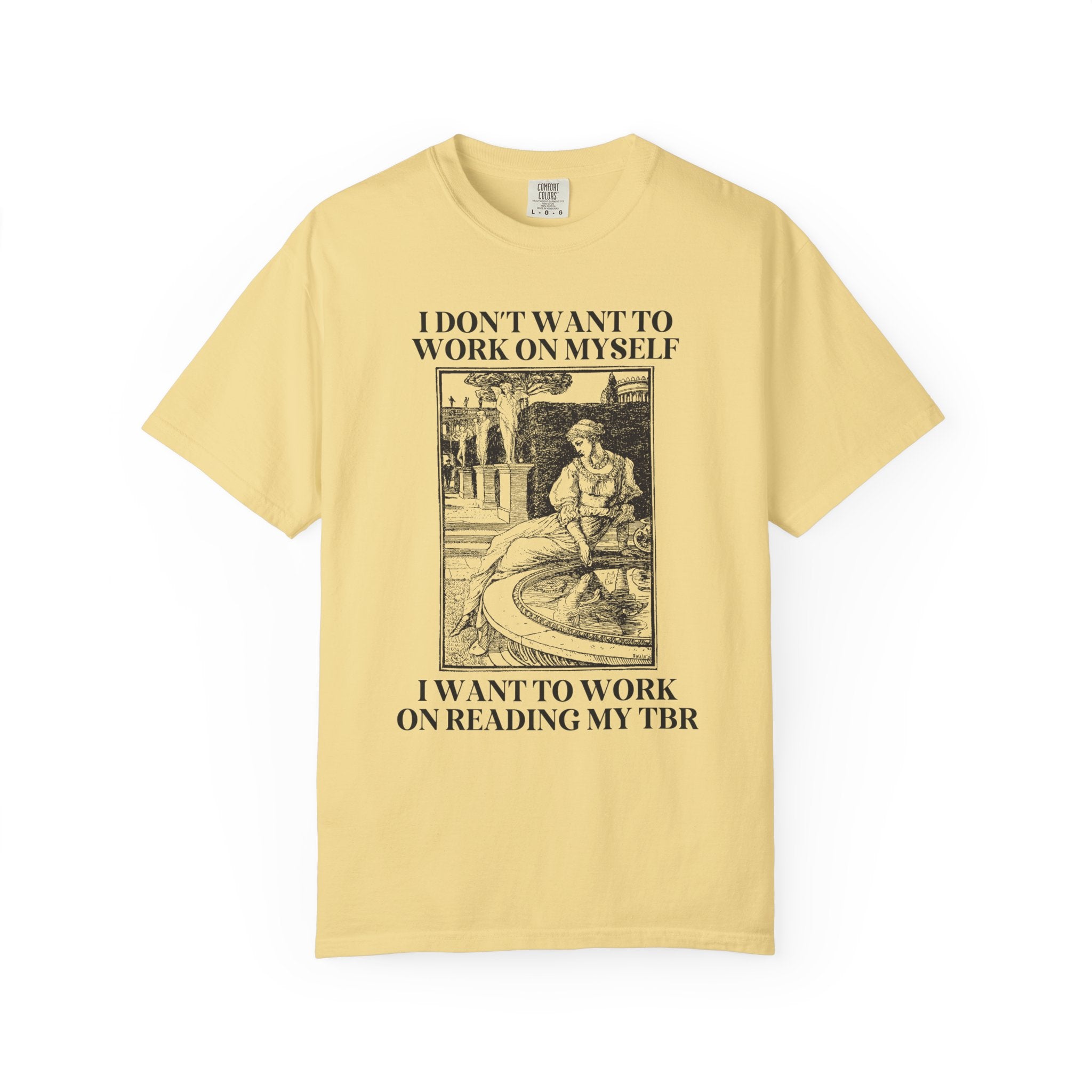 Funny Book Lover Gift Idea for Girlfriend or Wife Who Loves Romance Novels, Silly Golbincore Librarian Tee Shirt for Bookworm or Reader - Opal and June