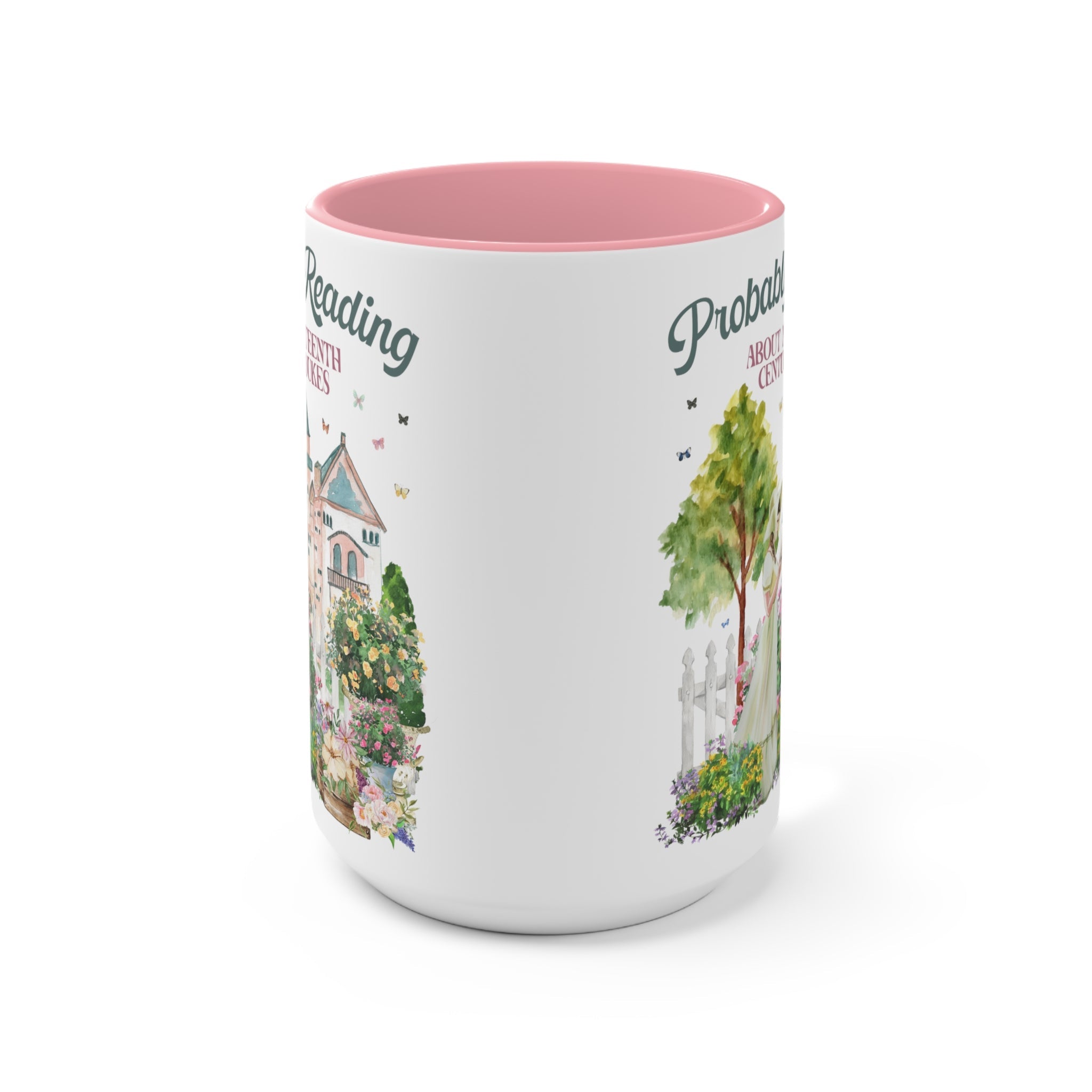 Funny Bookish Coffee Mug for Romance Reader: Probably Reading About Dukes - Opal and June