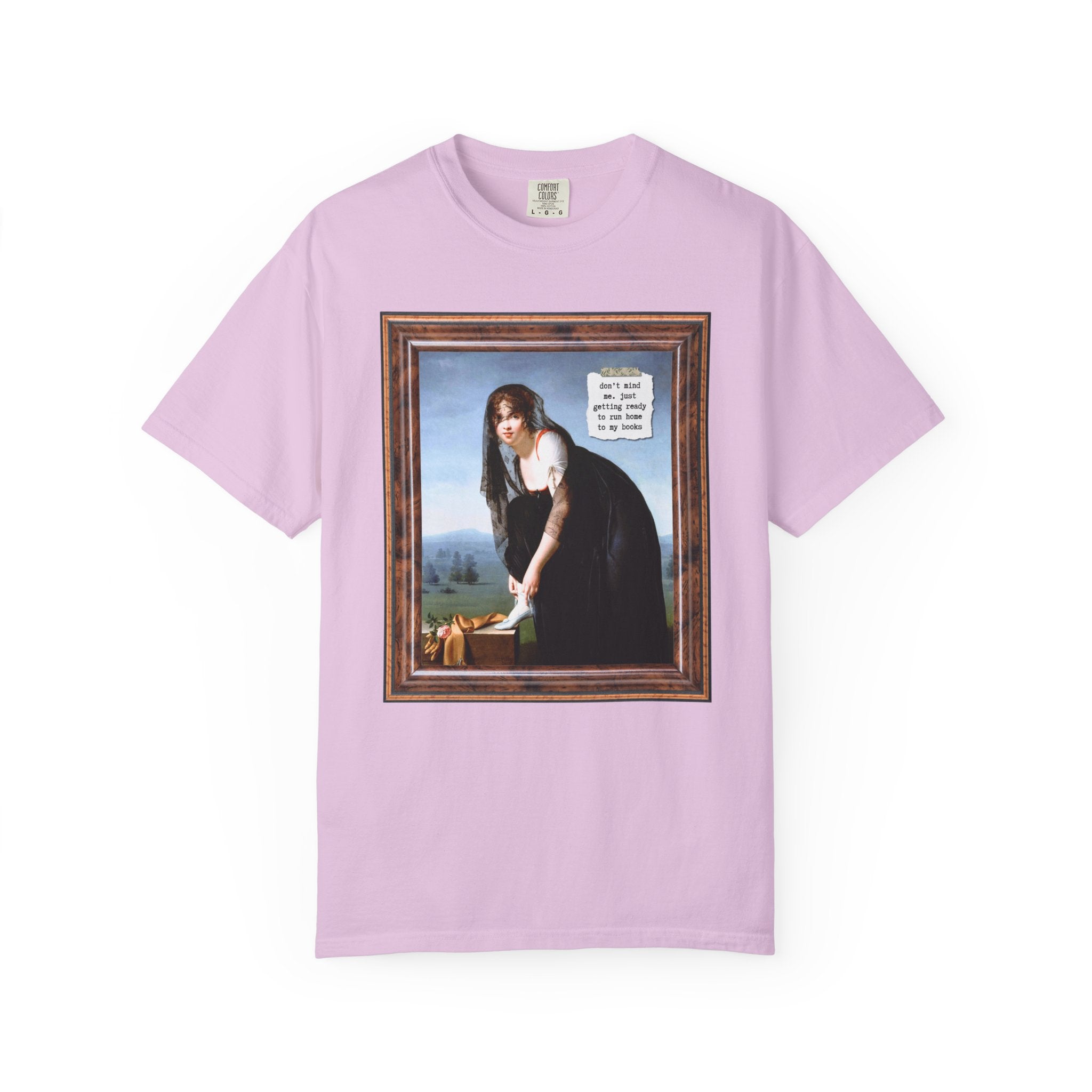 Funny Bookish Tee Shirt for Bookworm Who Loves Art History: About to Run Home To My Books, Romance Reader, Romantasy Reader, Reading Teache - Opal and June