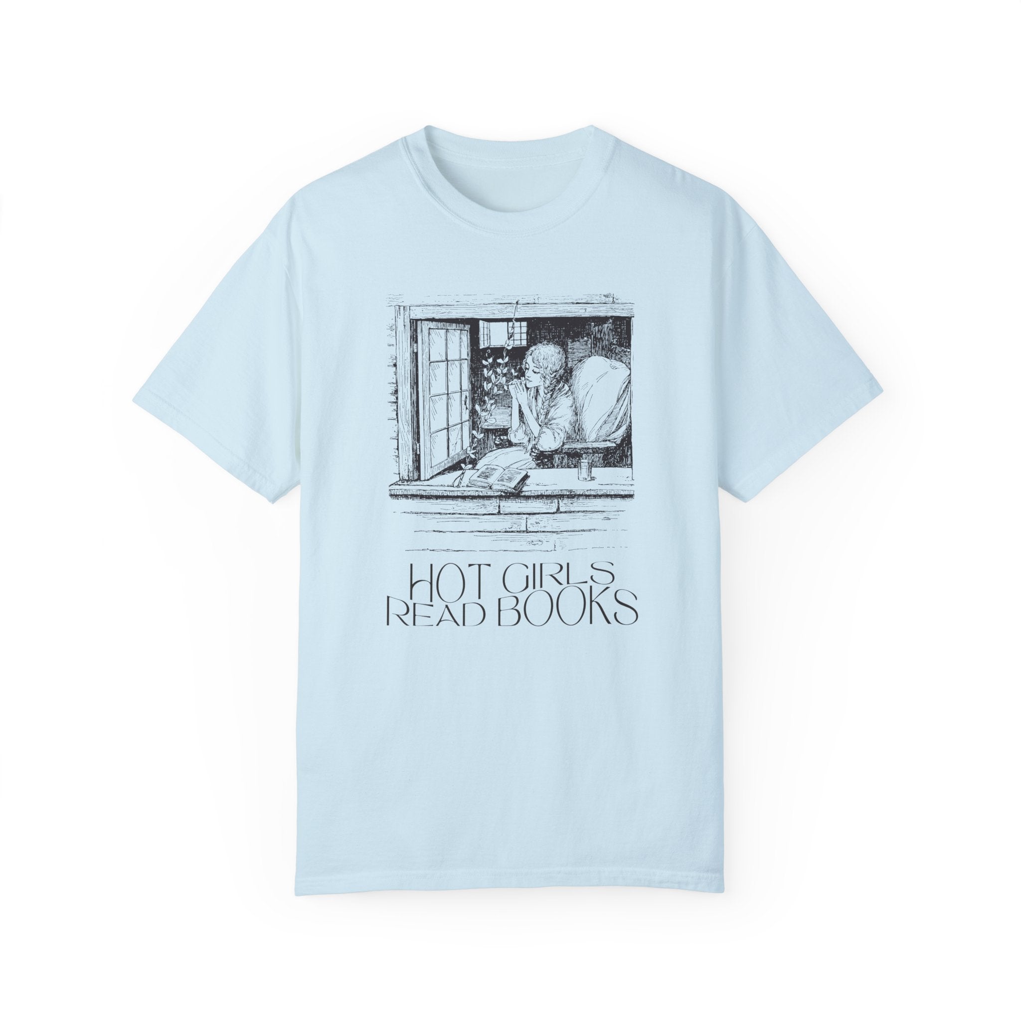 Funny Bookish Tee Shirt for Romance Reader, Vintage Aesthetic: Hot Girls Read Books | Gift for Wife Who Loves to Read, Funny Book Lover Tee - Opal and June