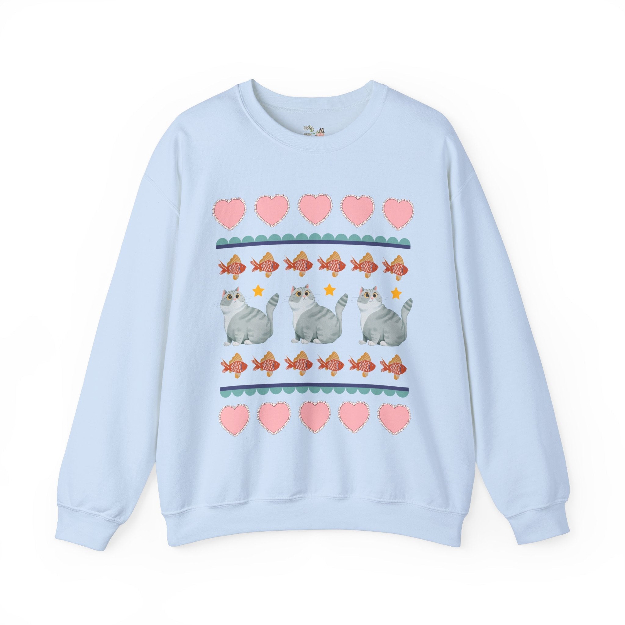 Funny Cat Lover Sweatshirt Your Grandma Would Love: Silly 90s Aesthetic Shirt with Flowers, Cute Cottagecore Gift for Animal Lover, Cat Mom - Opal and June