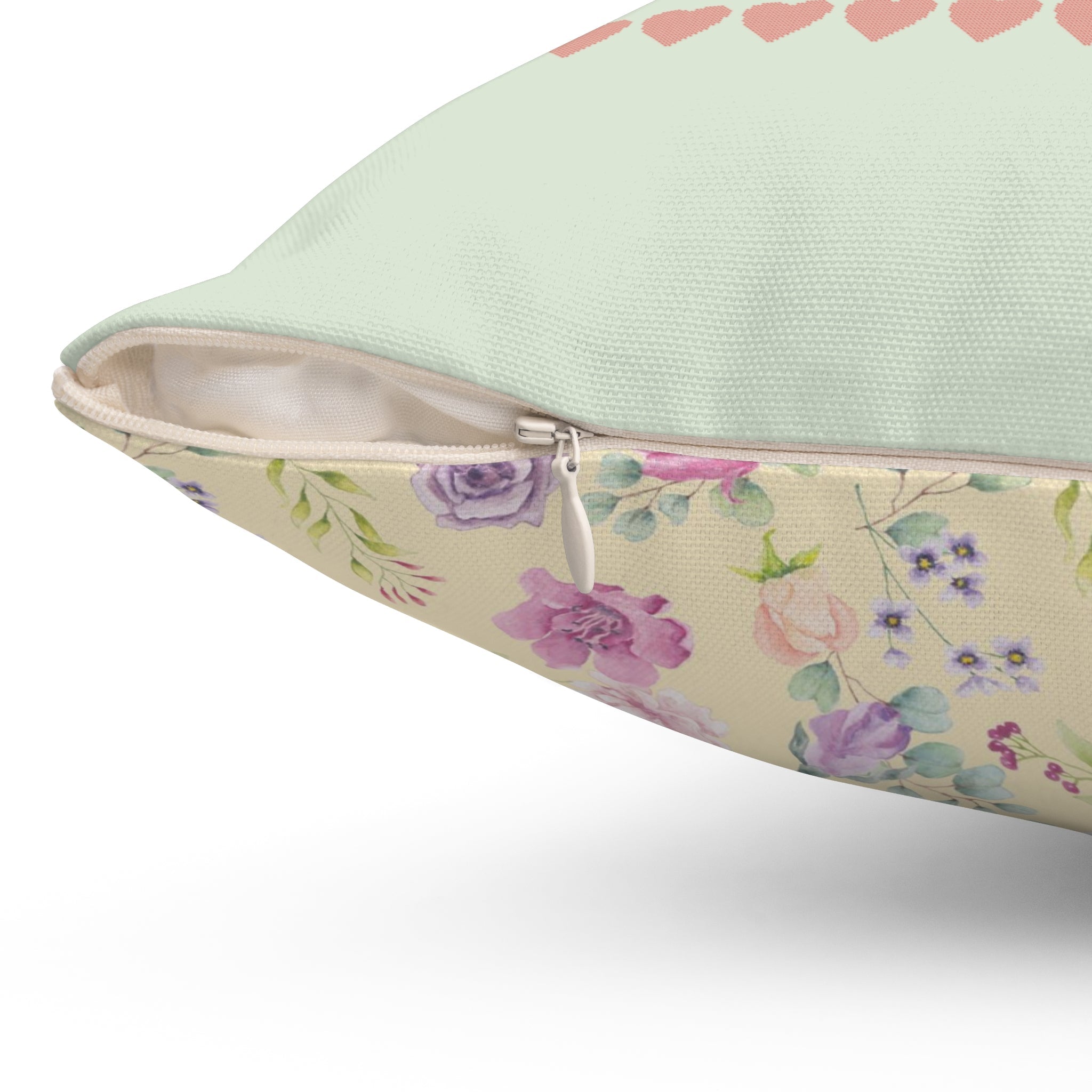 Funny Cat Mom Pillow: Floral Whimsigoth Pillow for Leftist Who Loves Flowers | Cute Women's Rights Pillow for Cat Dad Professor or Student - Opal and June