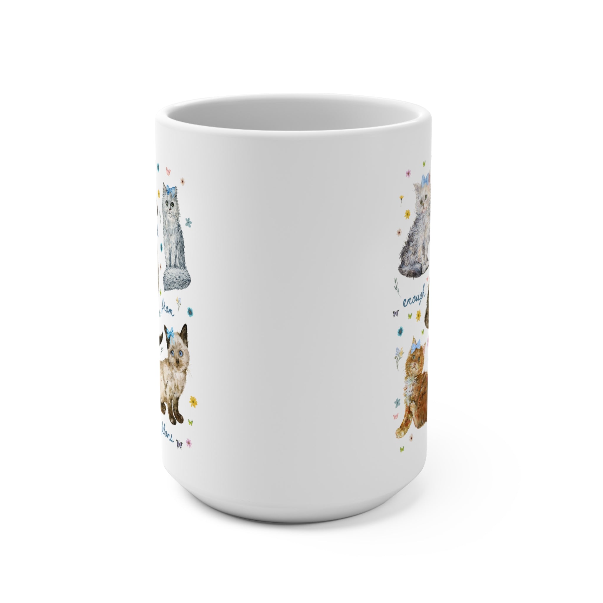 Funny Childless Cat Lady Coffee Mug for Democratic Socialist or Leftist, Adorable Y2K Aesthetic Political 15 Oz Mug, Cat Mom or Cat Parent - Opal and June