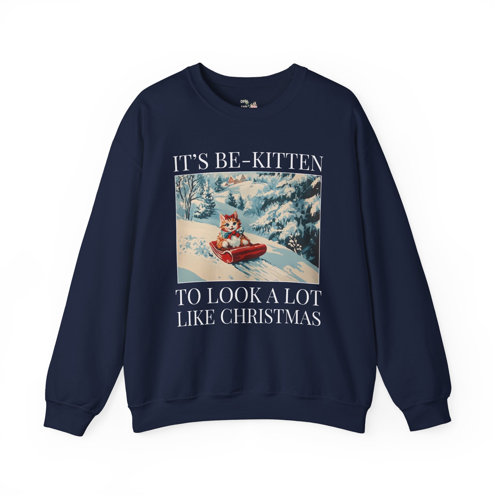 Funny Christmas Cat Lover Sweatshirt - Opal and June
