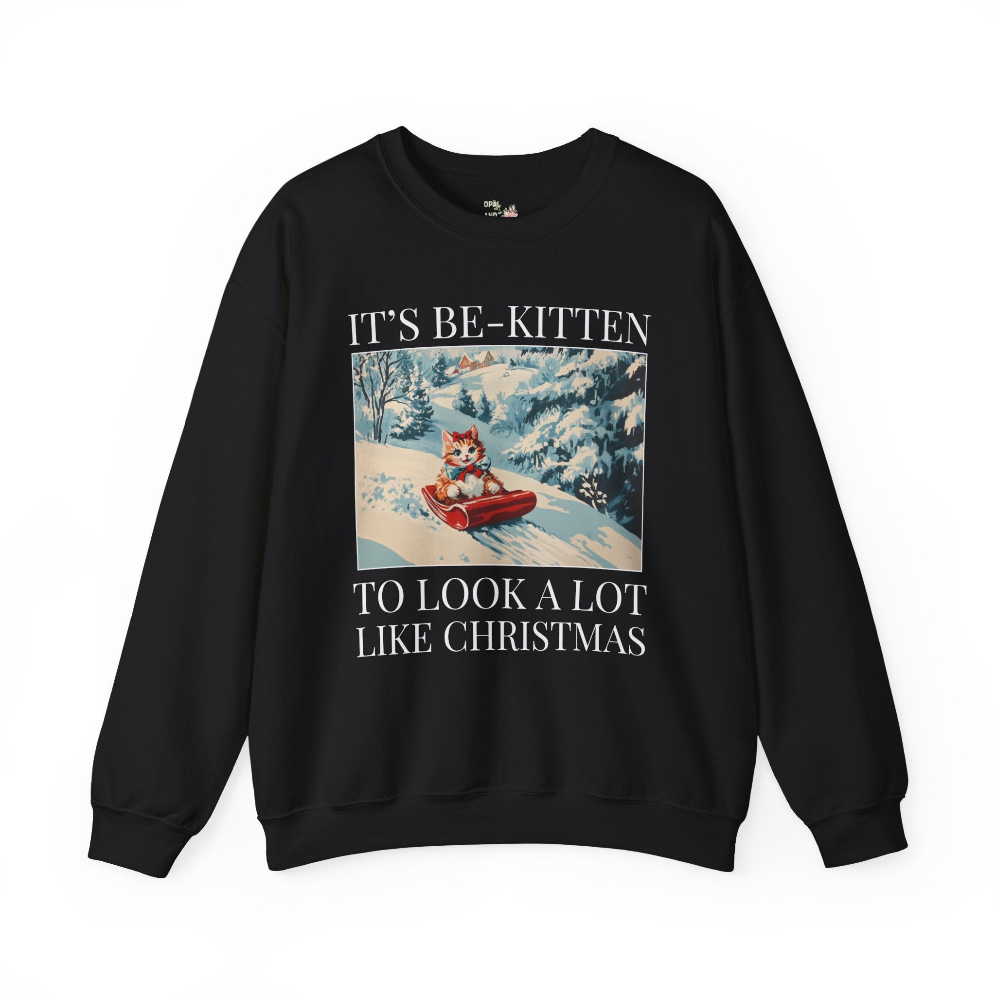Funny Christmas Cat Lover Sweatshirt - Opal and June