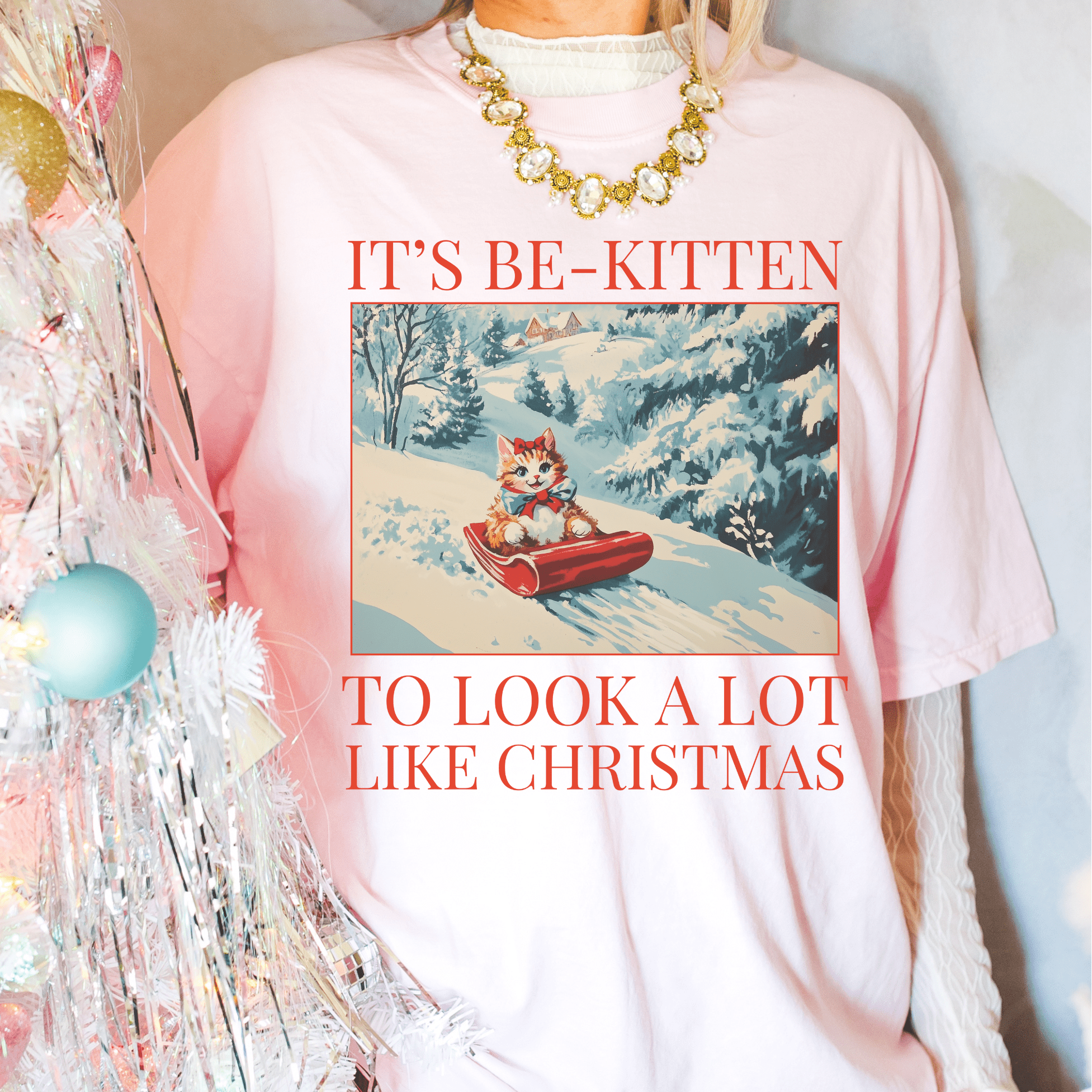 Funny Christmas Cat Lover Tee Shirt - Opal and June